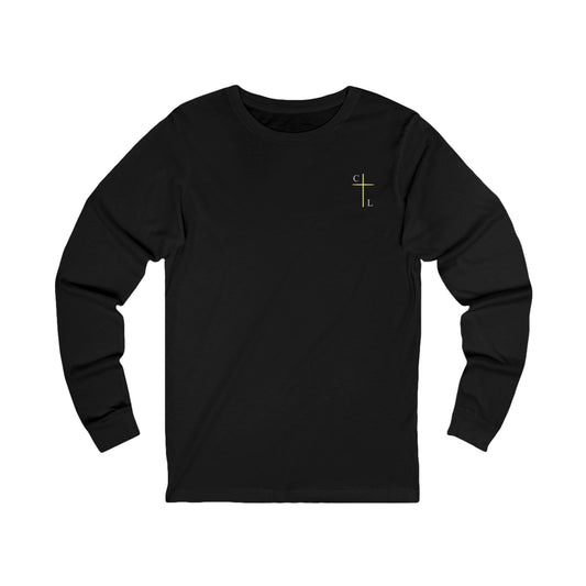 Unisex Jersey Long Sleeve Tee, simple and clean with C/L Logo