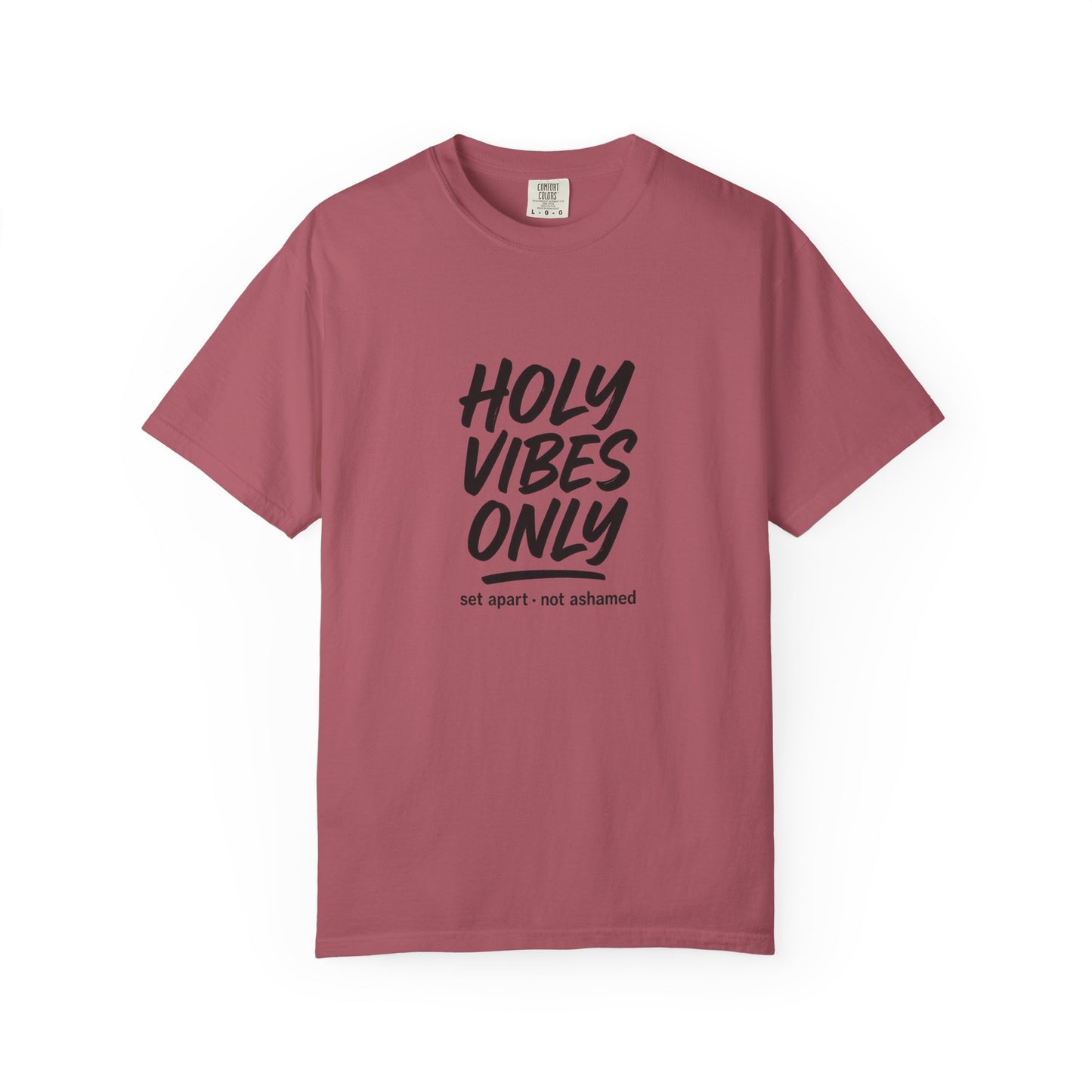Holy Vibes Only T-Shirt — Set Apart, Not Ashamed - Faith-Based Inspirational Graphic Tee