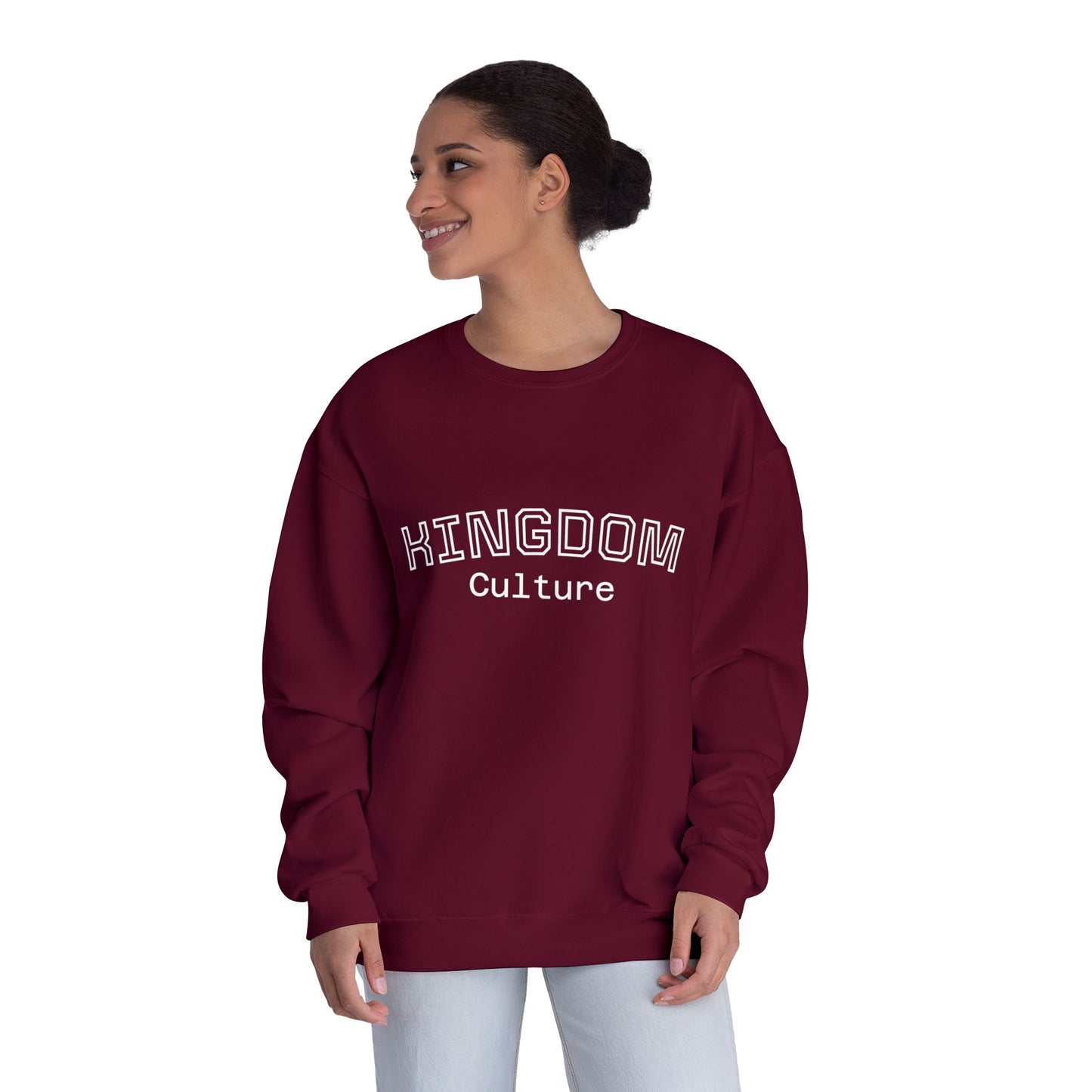 Comfortable Unisex Crewneck Sweatshirt - Kingdom Culture, Cozy Casual Wear