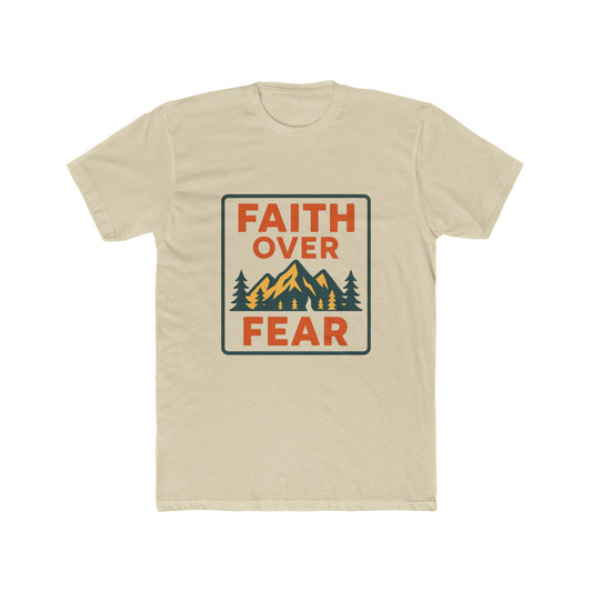Faith Over Fear Graphic Tee — Outdoor Mountain Christian T-Shirt