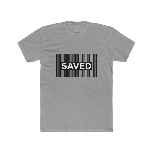 Saved Barcode T‑Shirt — Christian Faith Graphic Tee, Unisex