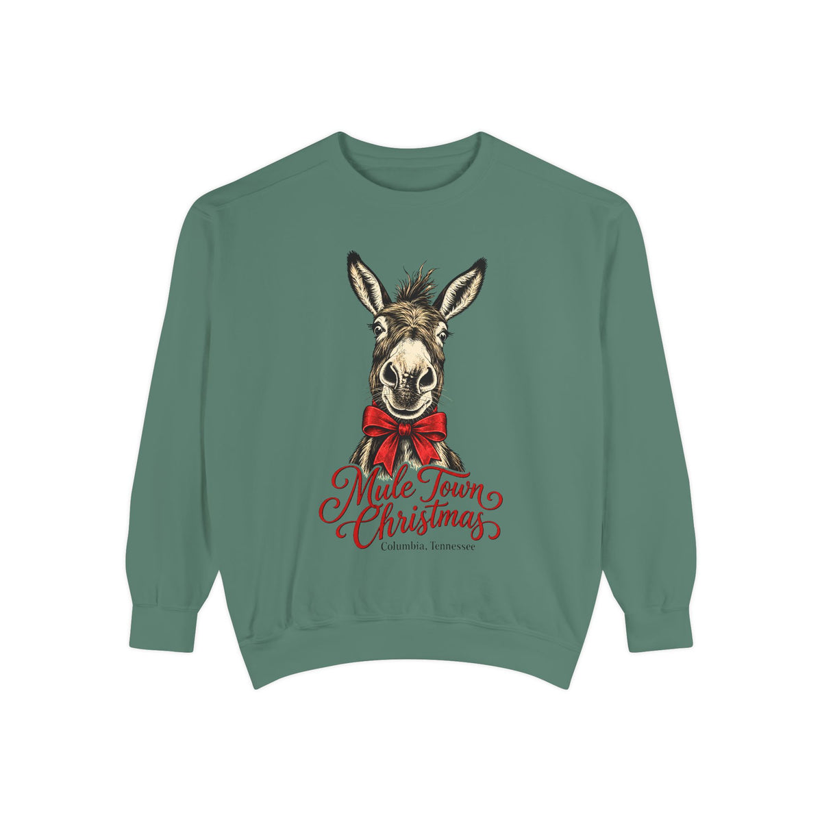 Christmas Mule Sweatshirt — "Mule Town Christmas" Holiday Crewneck
