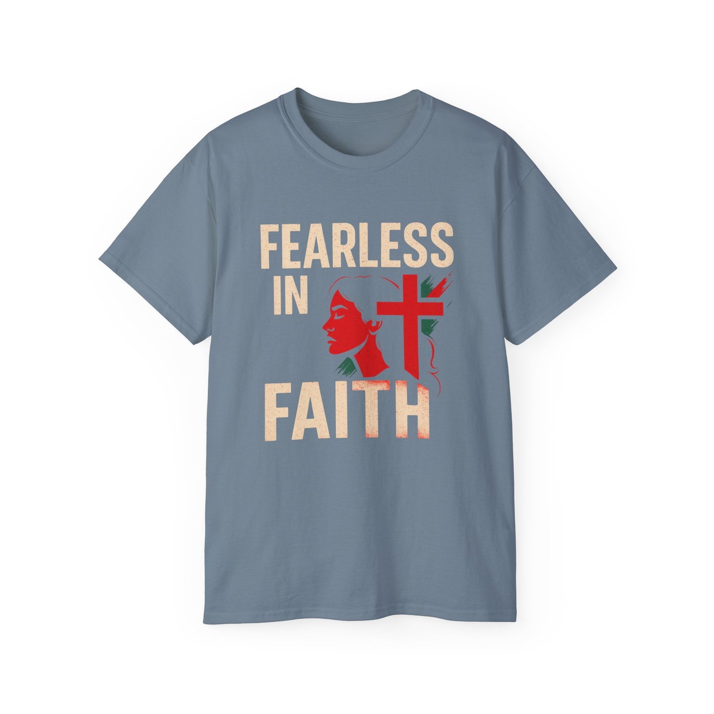 Fearless in Faith Tee, Inspirational T-Shirt, Gifts for Her, Christian Apparel, Faith-Based Wear, Unisex Cotton Tee