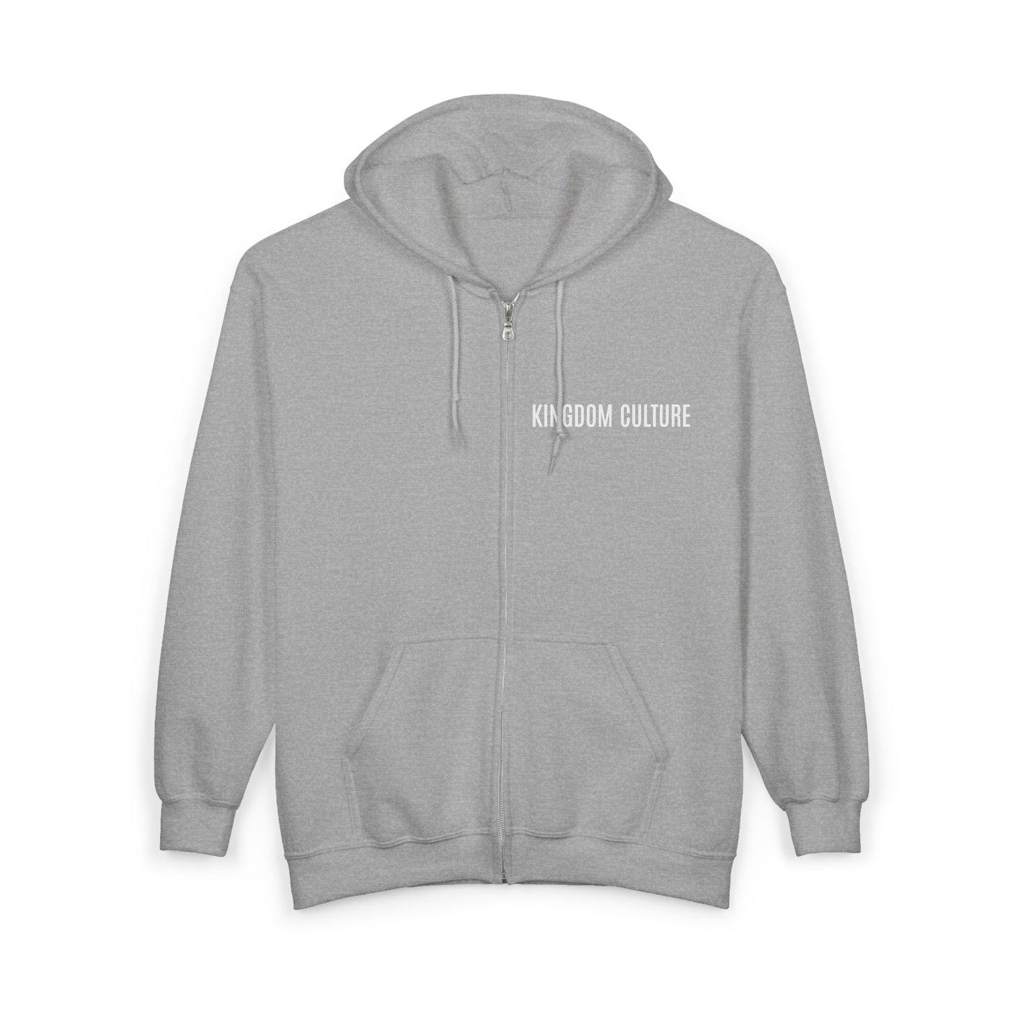 Unisex Heavy Blend™ Full Zip Hooded Sweatshirt, Kingdom Culture/ChristLife Cozy zip up.