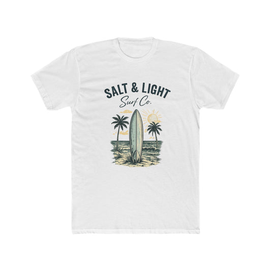 Surf Co. 'Salt & Light' Beach Tee — Vintage Surfboard Palm T-Shirt