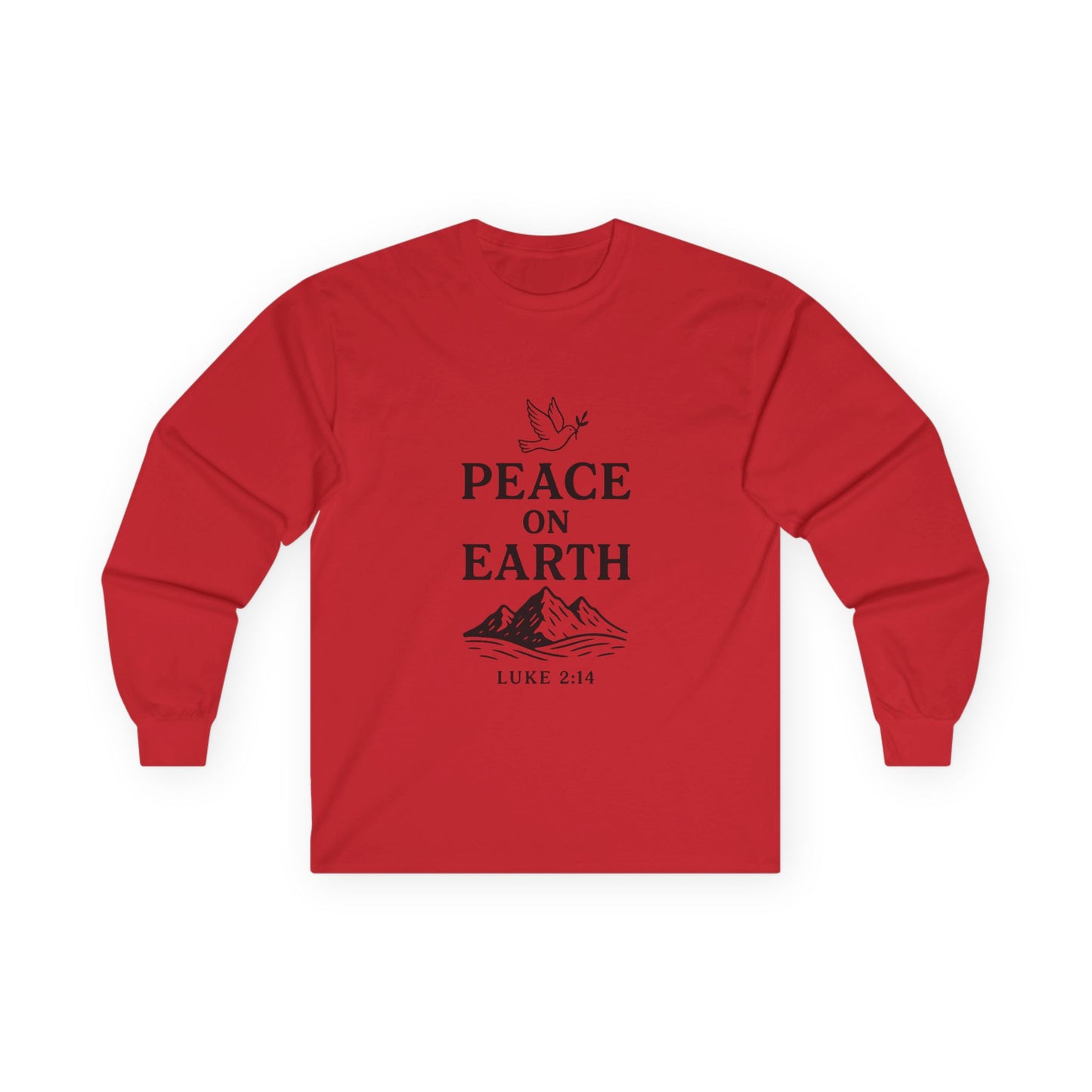 Unisex Peace on Earth With Dove -  Long Sleeve Comfy Tee