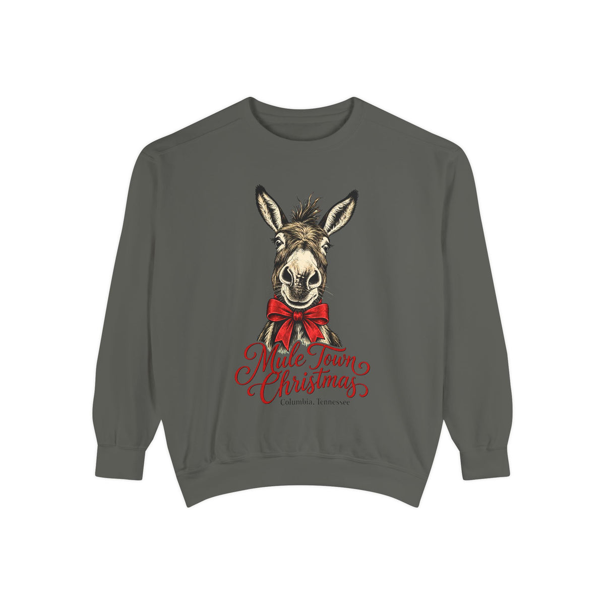 Christmas Mule Sweatshirt — "Mule Town Christmas" Holiday Crewneck