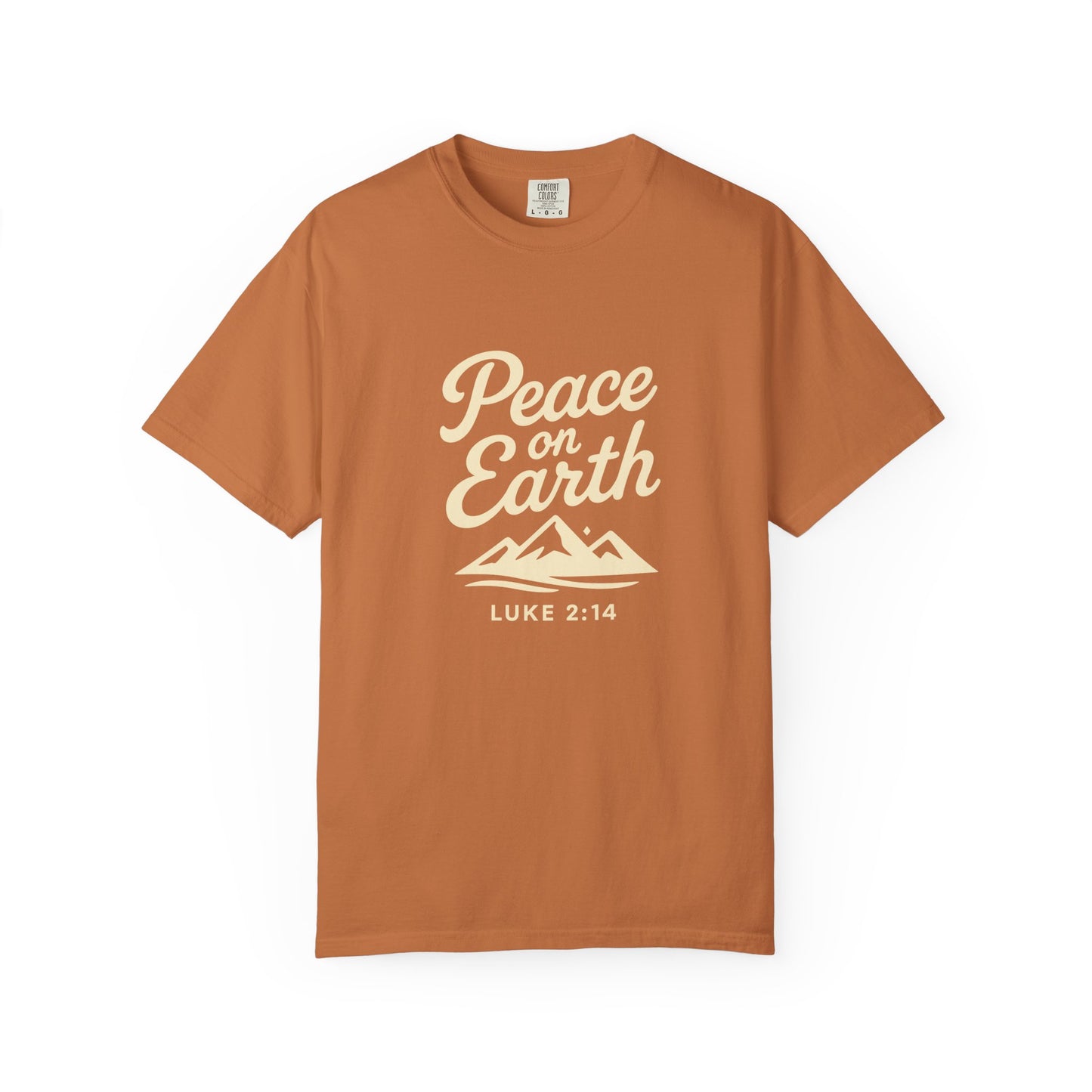 Peace on Earth - Beige Copy, Unisex Garment-Dyed T-Shirt, comfort T-Shirt