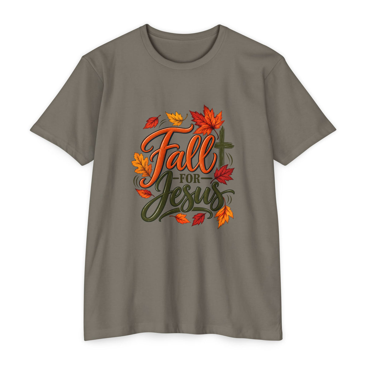 Fall for Jesus T-Shirt — Autumn Leaves Christian Tee