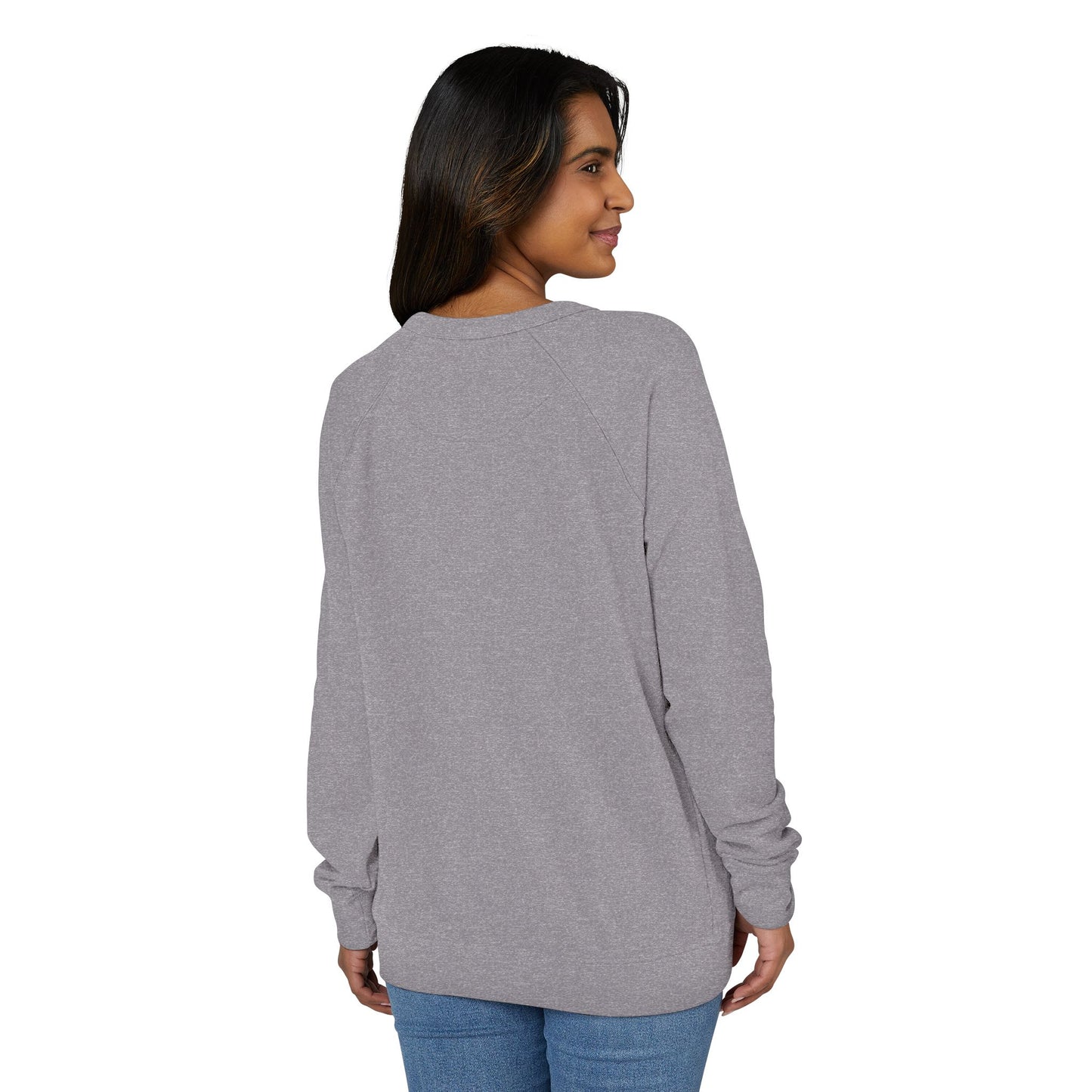 Peace on Earth With Dove - Raglan Crewneck Sweatshirt- French Terry Raglan- Cozy, Stylish.