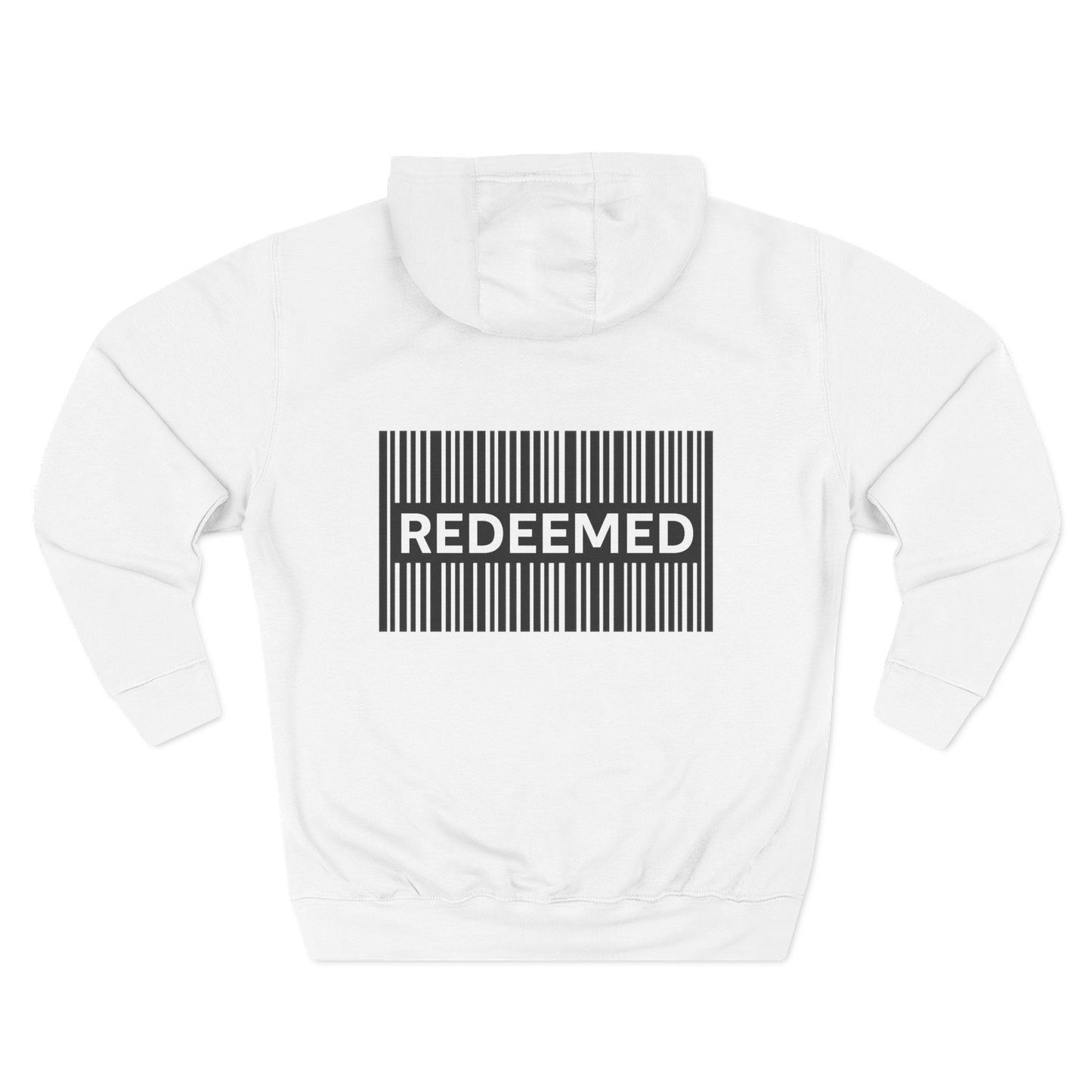 Redeemed Barcode Hoodie — Christian Faith Graphic Sweatshirt