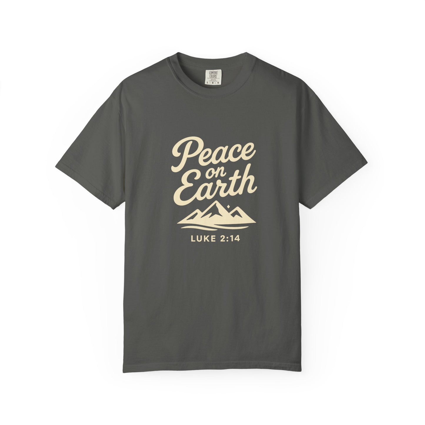 Peace on Earth - Beige Copy, Unisex Garment-Dyed T-Shirt, comfort T-Shirt
