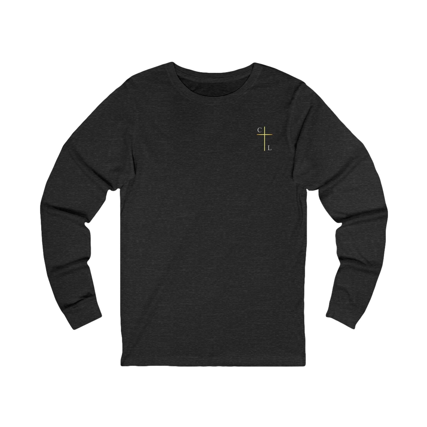 Unisex Jersey Long Sleeve Tee, simple and clean with C/L Logo