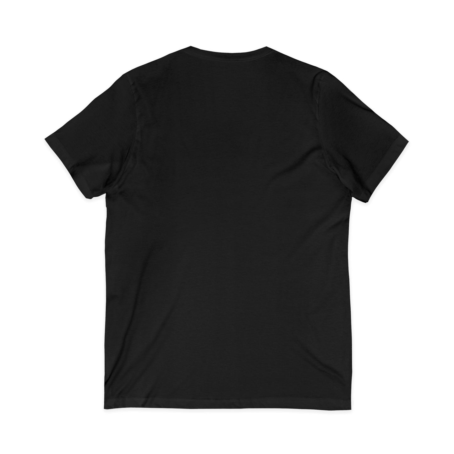 Walk By Faith V-Neck Tee — Artistic Colorful Cross Christian T-Shirt
