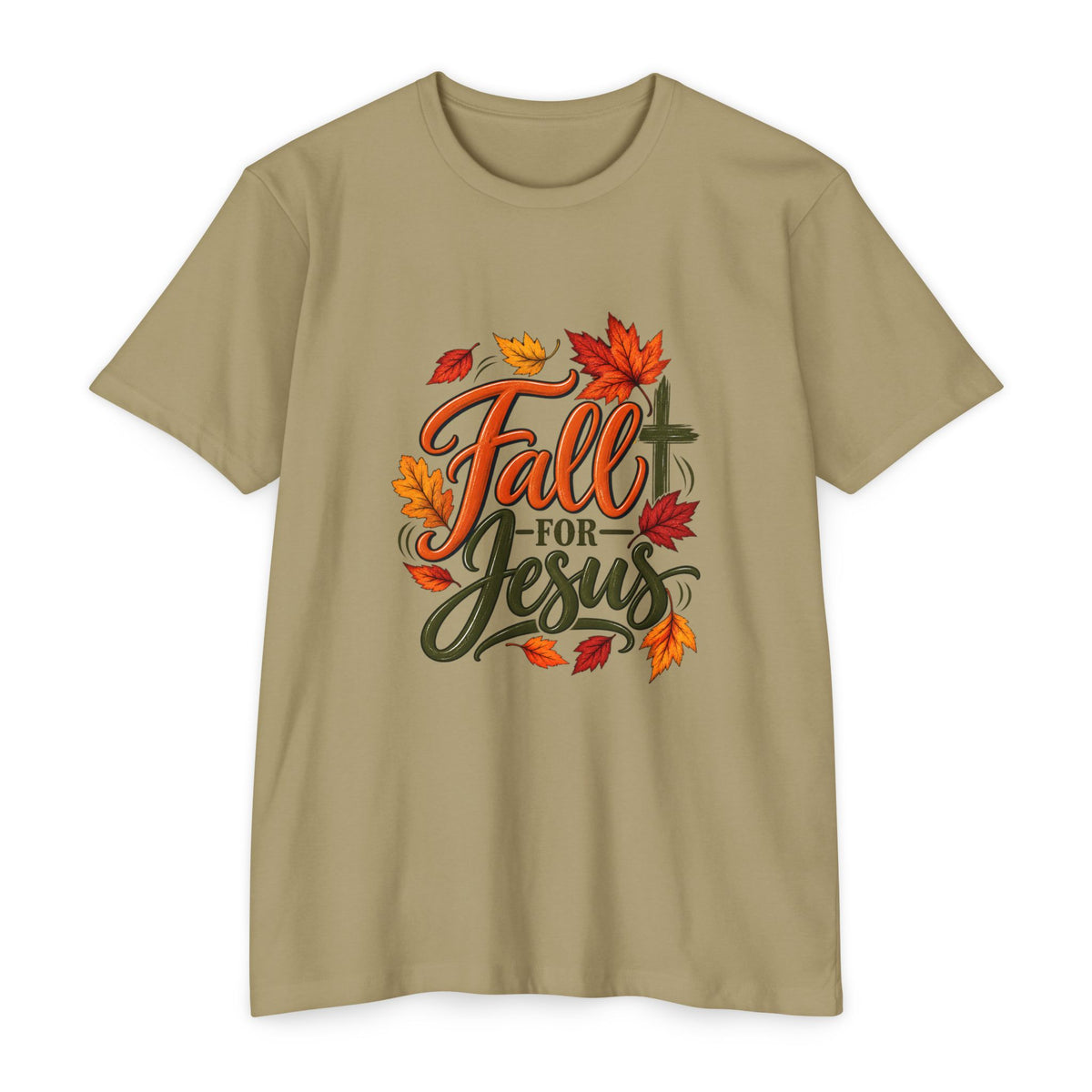 Fall for Jesus T-Shirt — Autumn Leaves Christian Tee