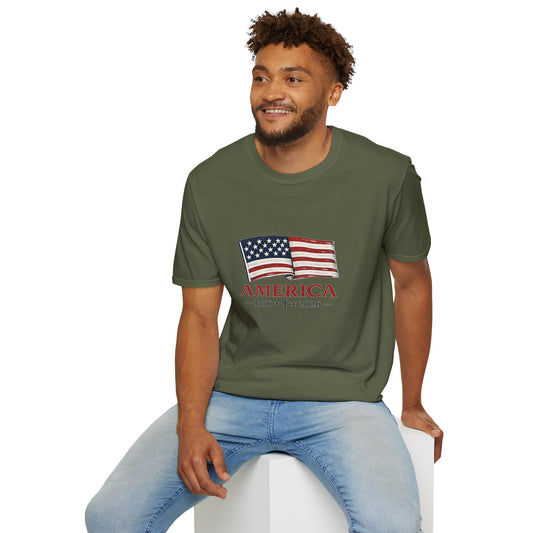 America 1776‑2026 Flag Graphic T-Shirt - Unisex