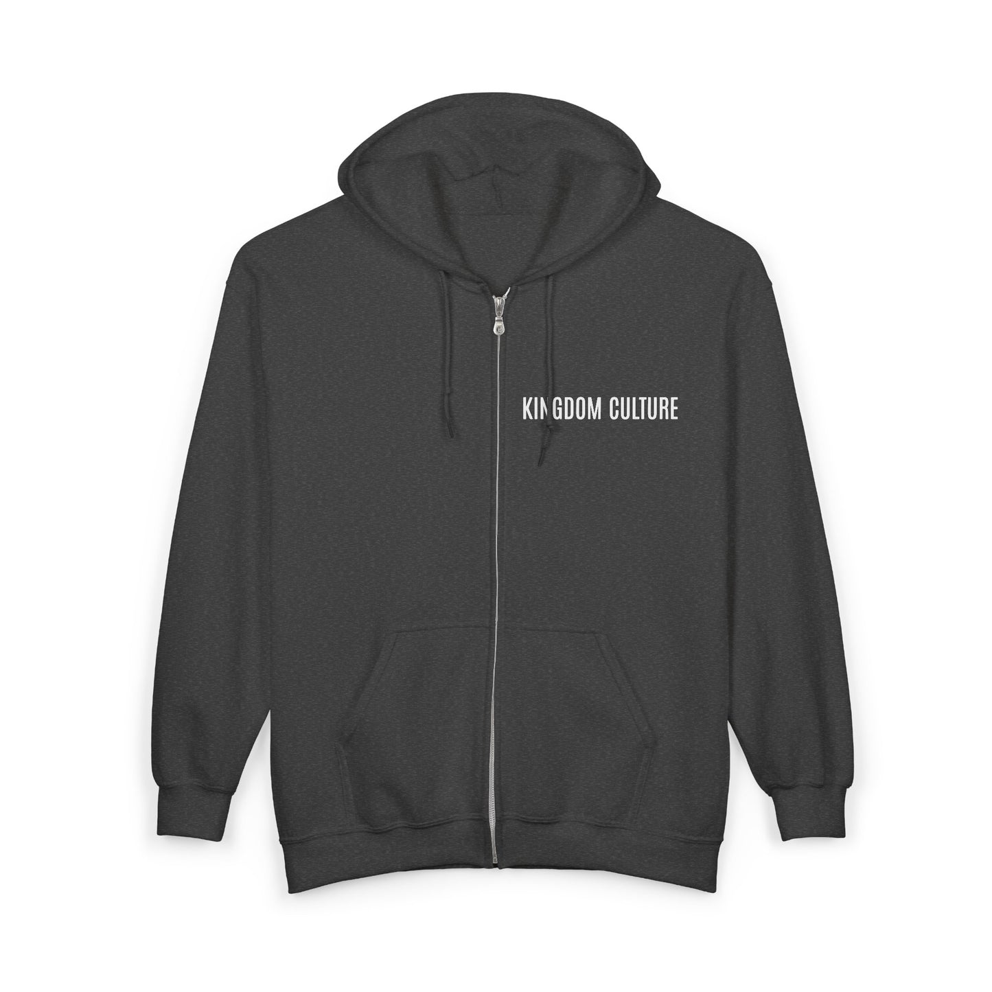 Unisex Heavy Blend™ Full Zip Hooded Sweatshirt, Kingdom Culture/ChristLife Cozy zip up.