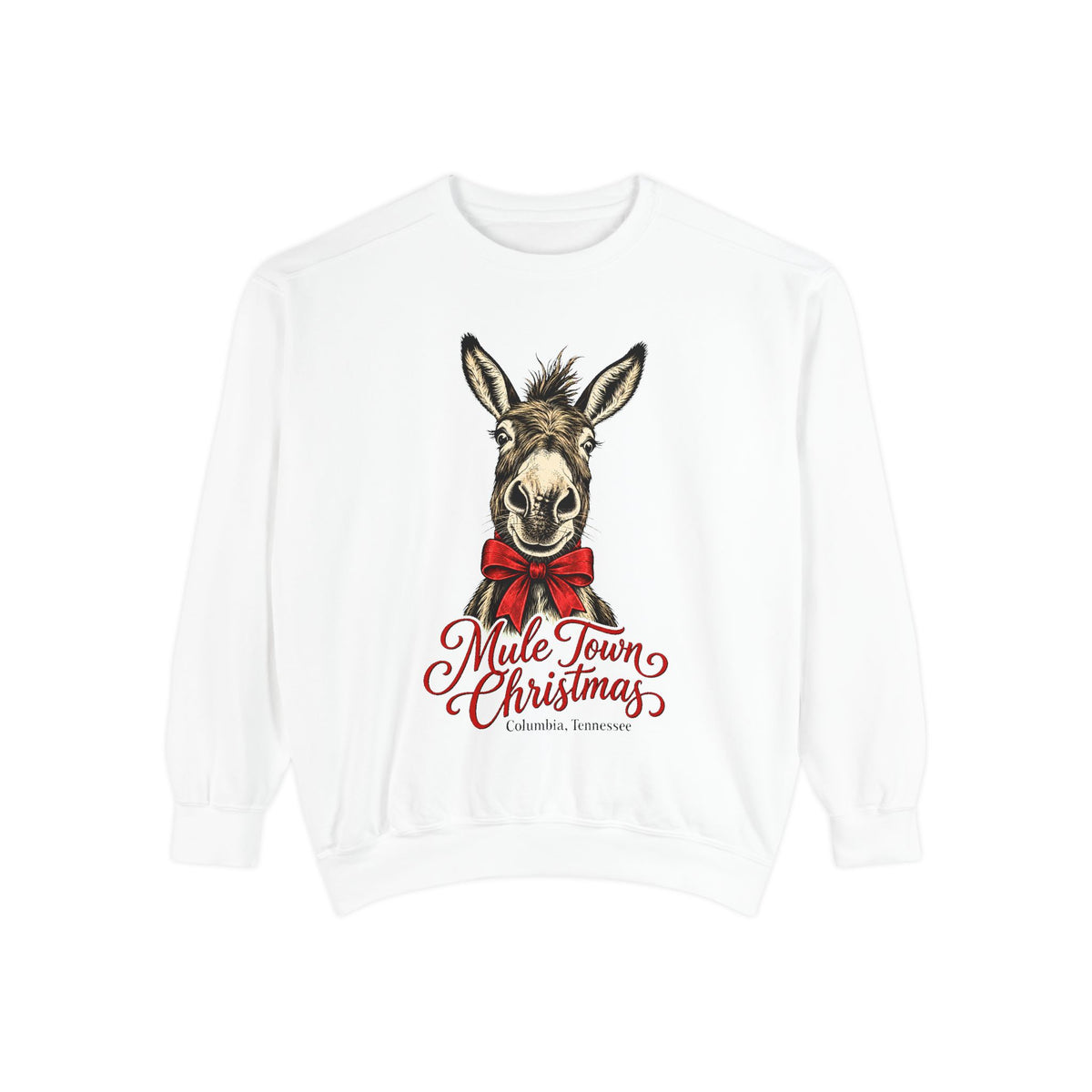 Christmas Mule Sweatshirt — "Mule Town Christmas" Holiday Crewneck