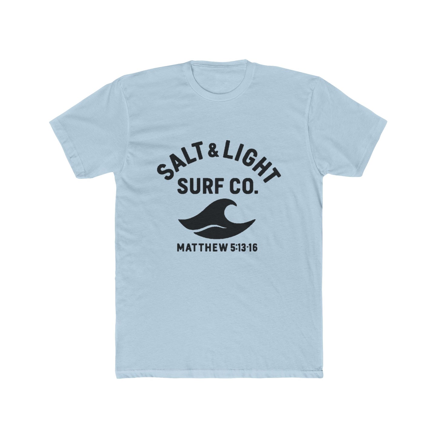 Salt & Light Surf Co. T‑Shirt Blk Front copy — Matthew 5:13-16 Christian Surf Tee