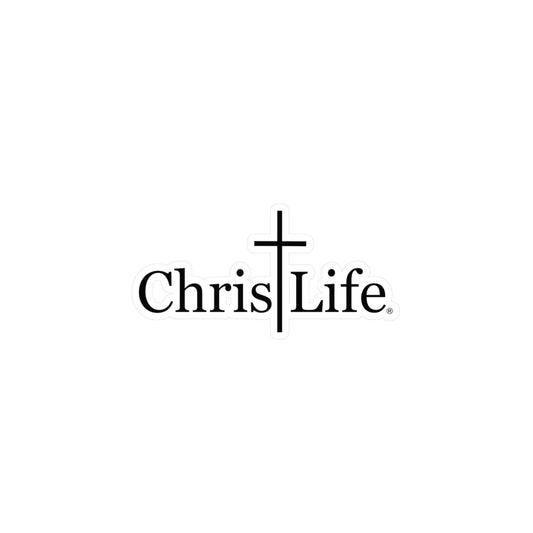 Kiss-Cut Vinyl Decals ChristLife Black and White stickers