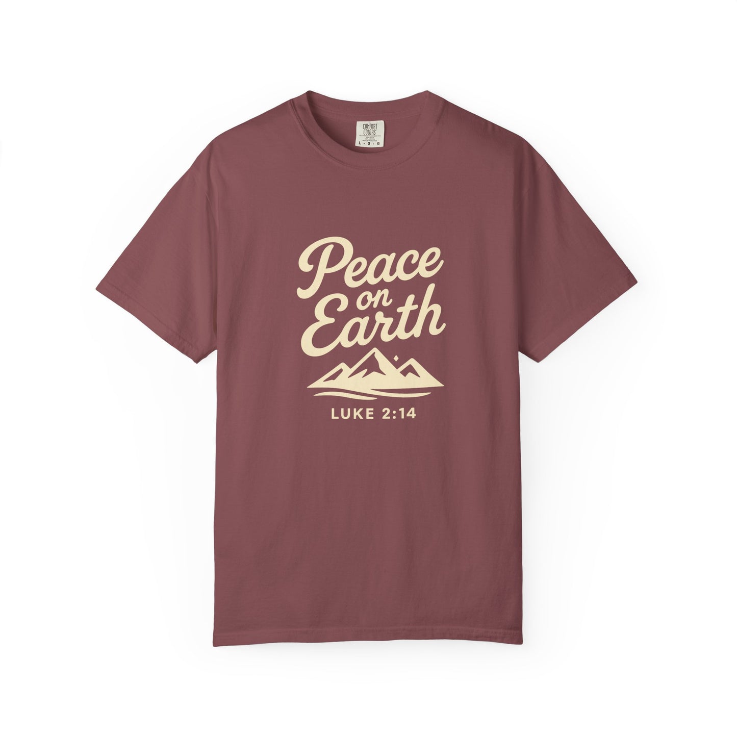 Peace on Earth - Beige Copy, Unisex Garment-Dyed T-Shirt, comfort T-Shirt