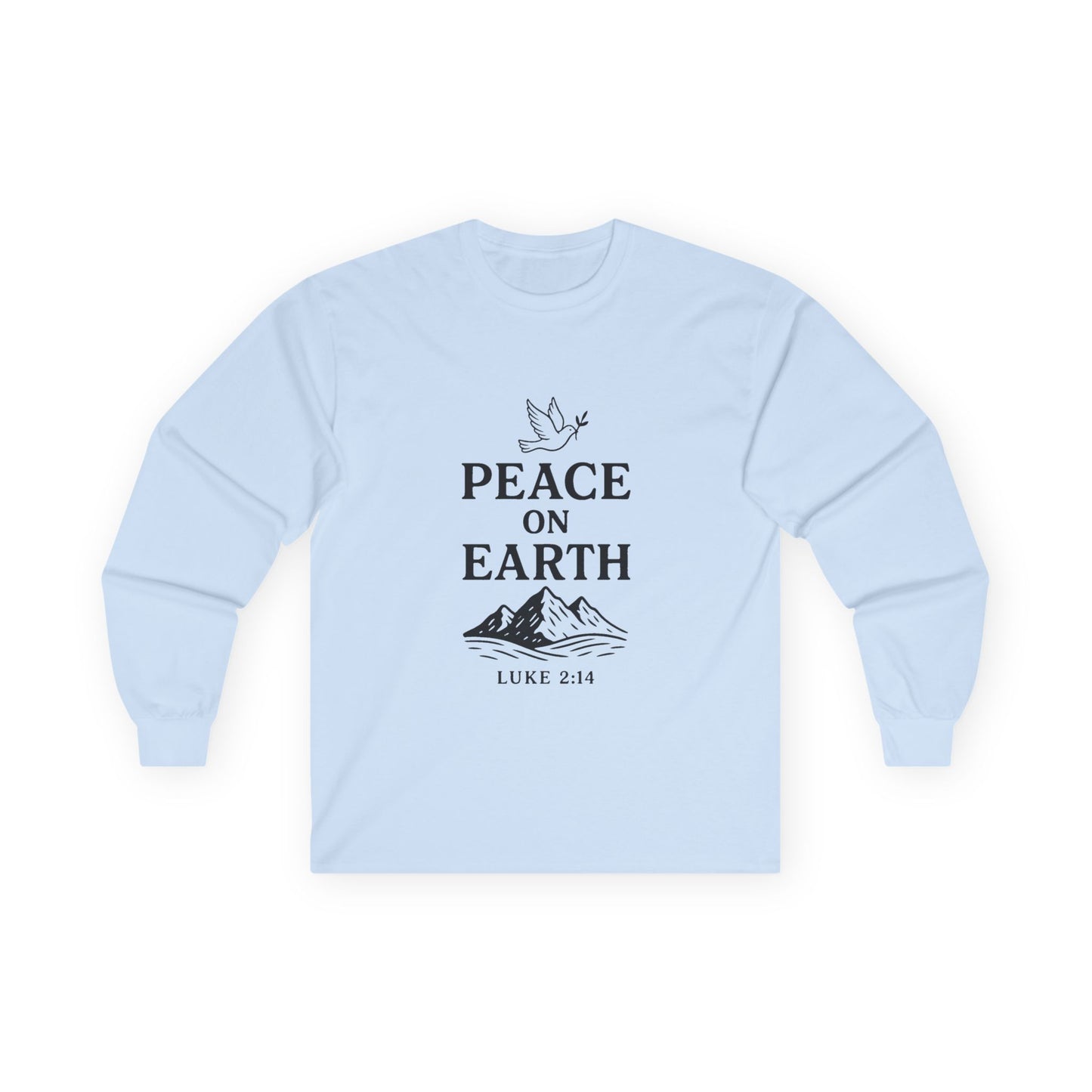 Unisex Peace on Earth With Dove -  Long Sleeve Comfy Tee