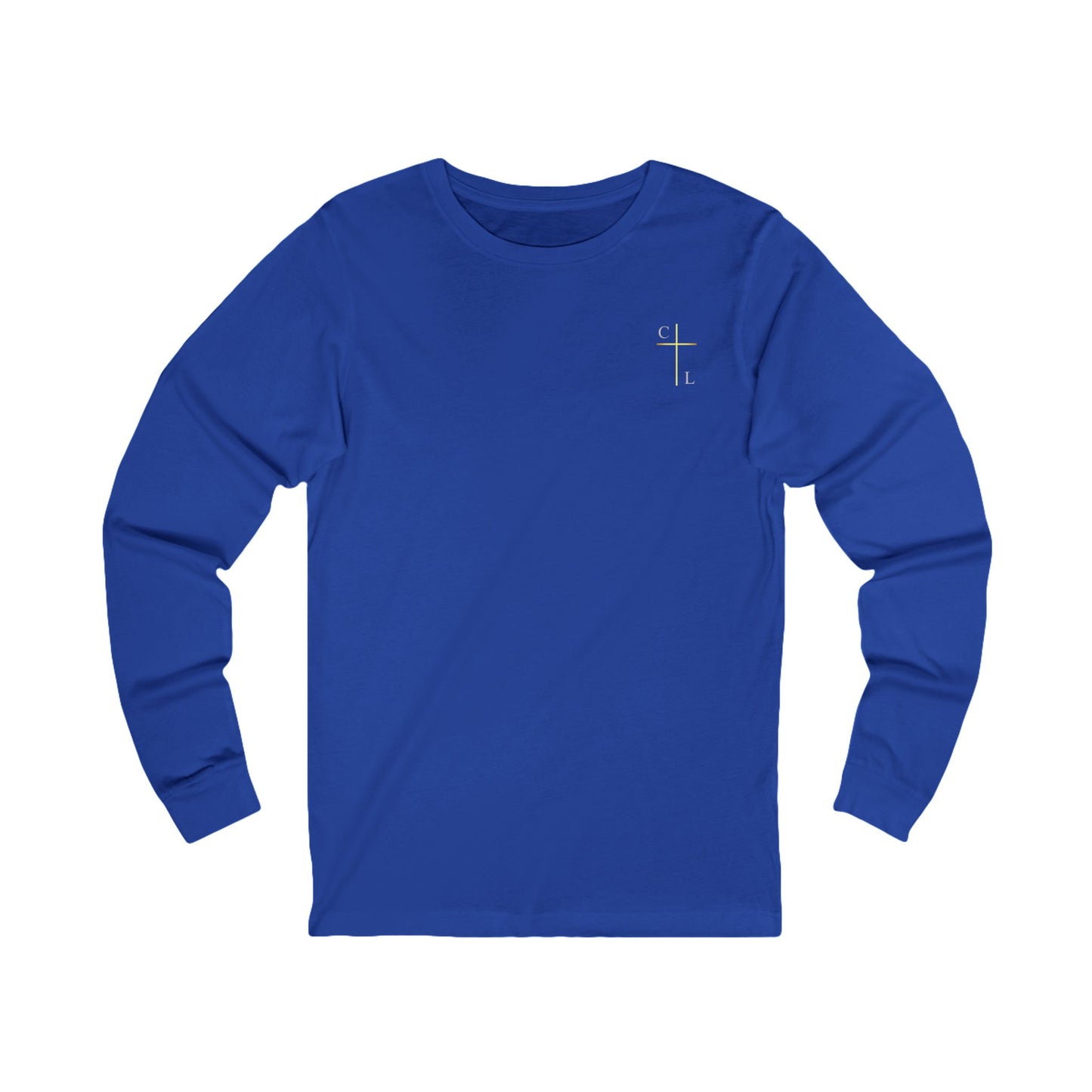 Unisex Jersey Long Sleeve Tee, simple and clean with C/L Logo