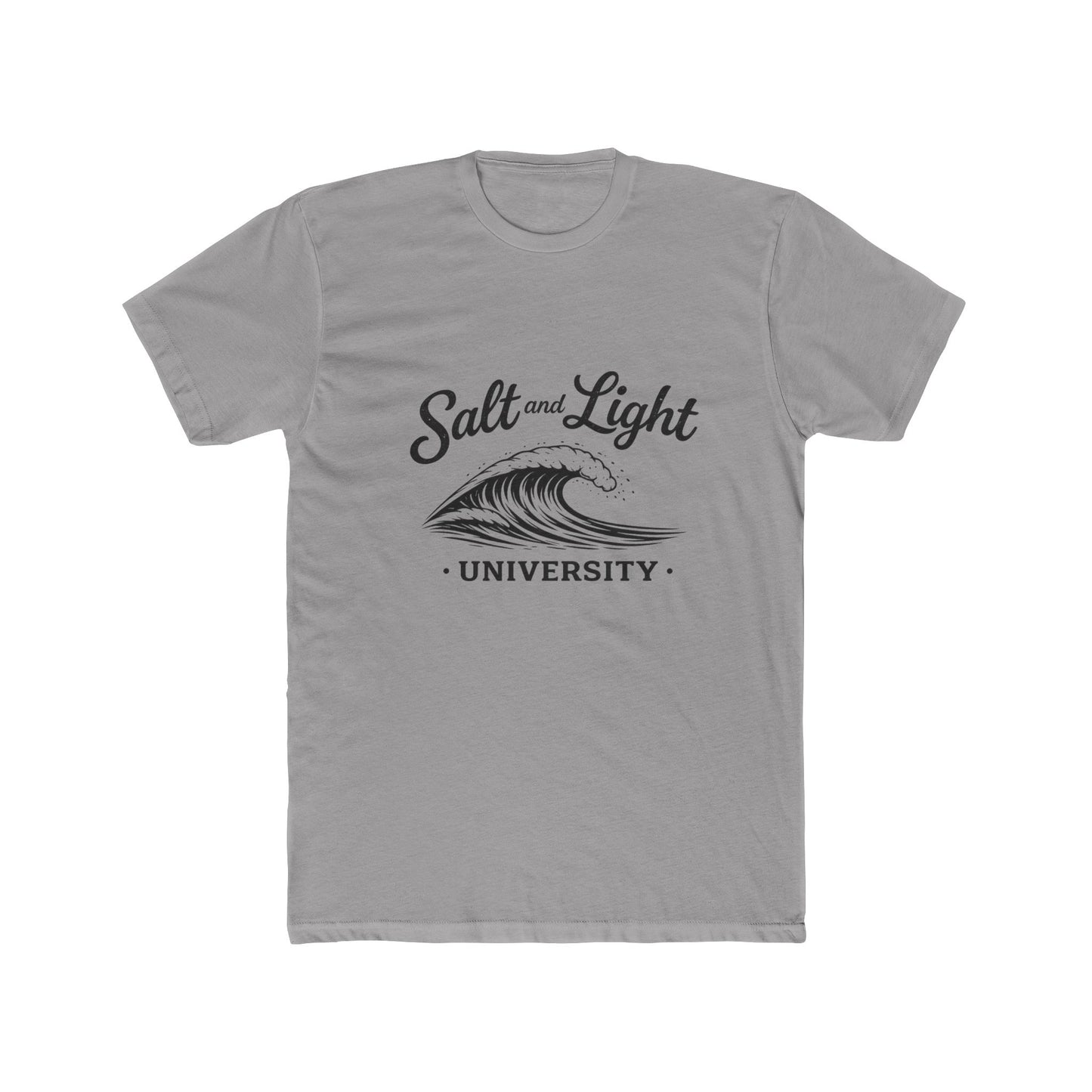 Salt and Light University T-Shirt – Vintage Coastal Wave Campus Tee