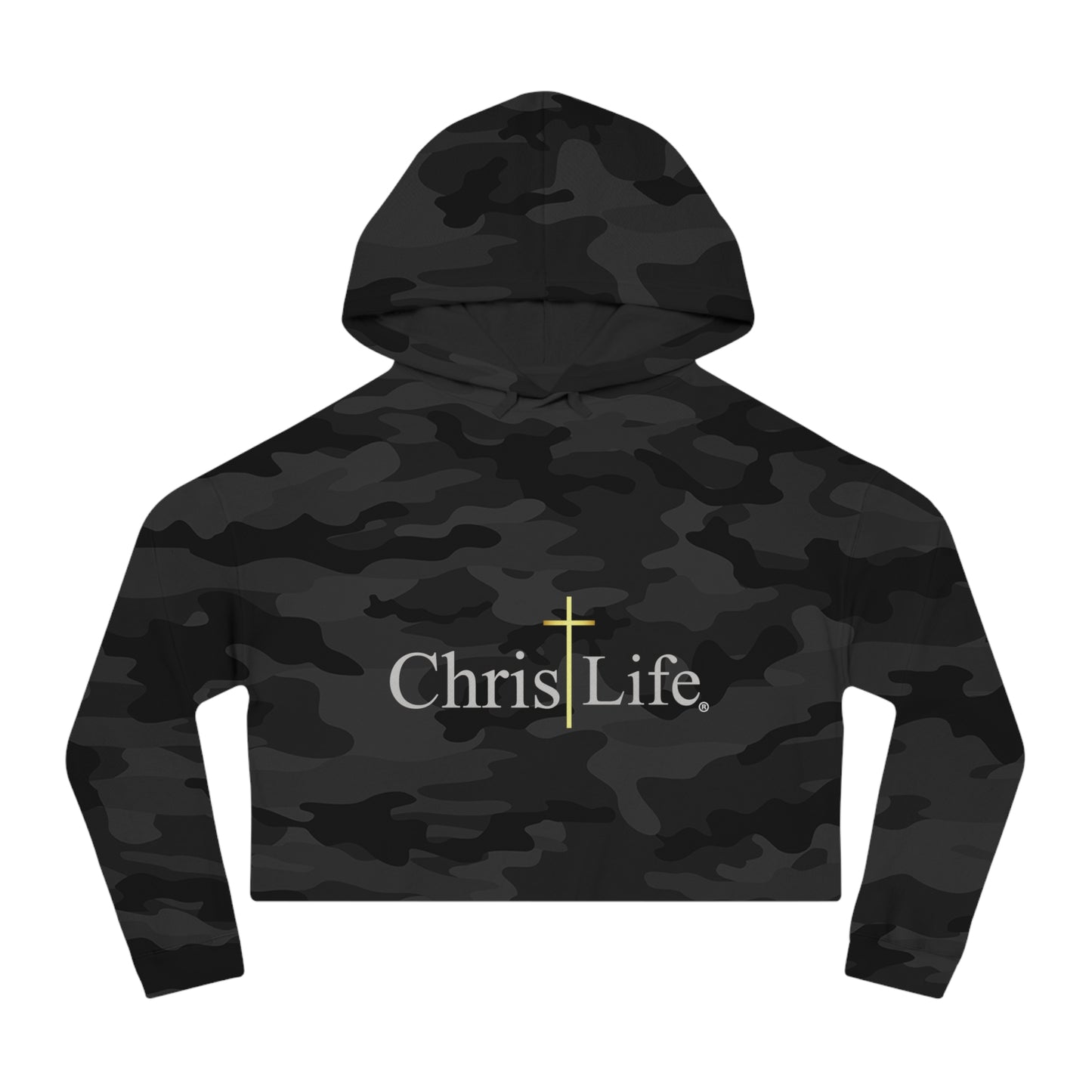 Women’s Chic and Silky Soft Cropped Hooded Sweatshirt with christlife copy