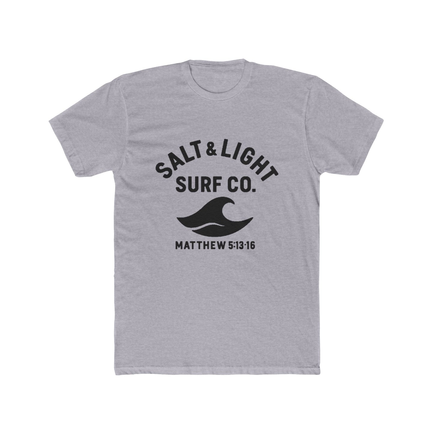 Salt & Light Surf Co. T‑Shirt Blk Front copy — Matthew 5:13-16 Christian Surf Tee