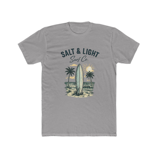 Surf Co. 'Salt & Light' Beach Tee — Vintage Surfboard Palm T-Shirt