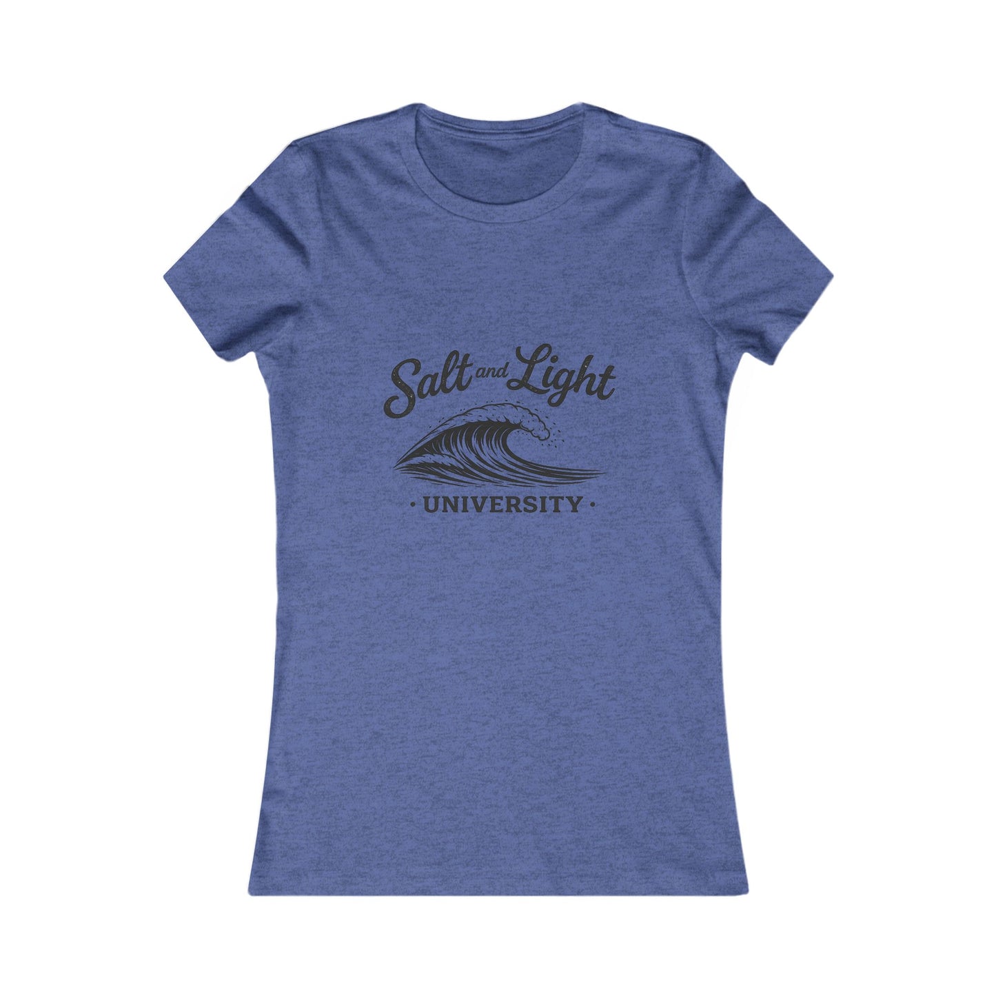 Salt and Light University Women's Tee – Vintage Surf Wave Graphic Shirt