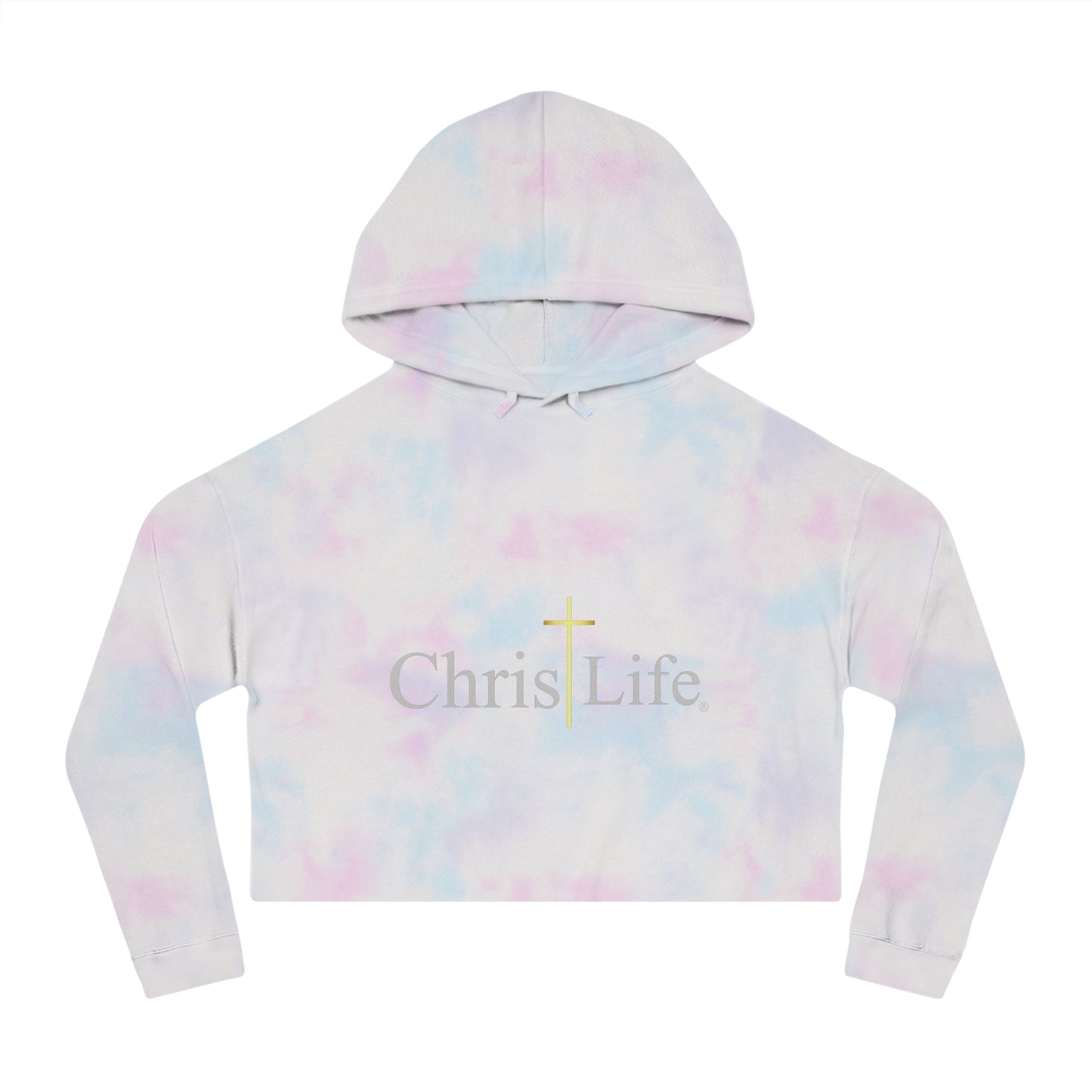 Women’s Chic and Silky Soft Cropped Hooded Sweatshirt with christlife copy