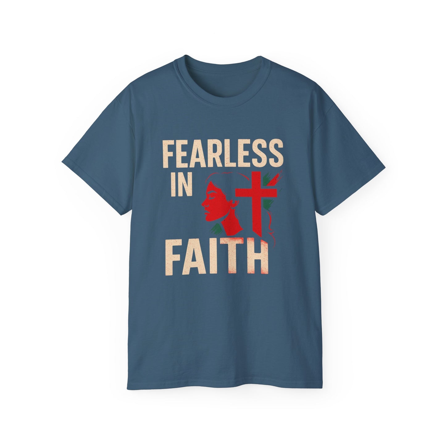 Fearless in Faith Tee, Inspirational T-Shirt, Gifts for Her, Christian Apparel, Faith-Based Wear, Unisex Cotton Tee
