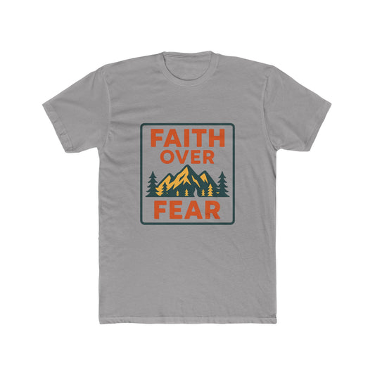 Faith Over Fear Graphic Tee — Outdoor Mountain Christian T-Shirt