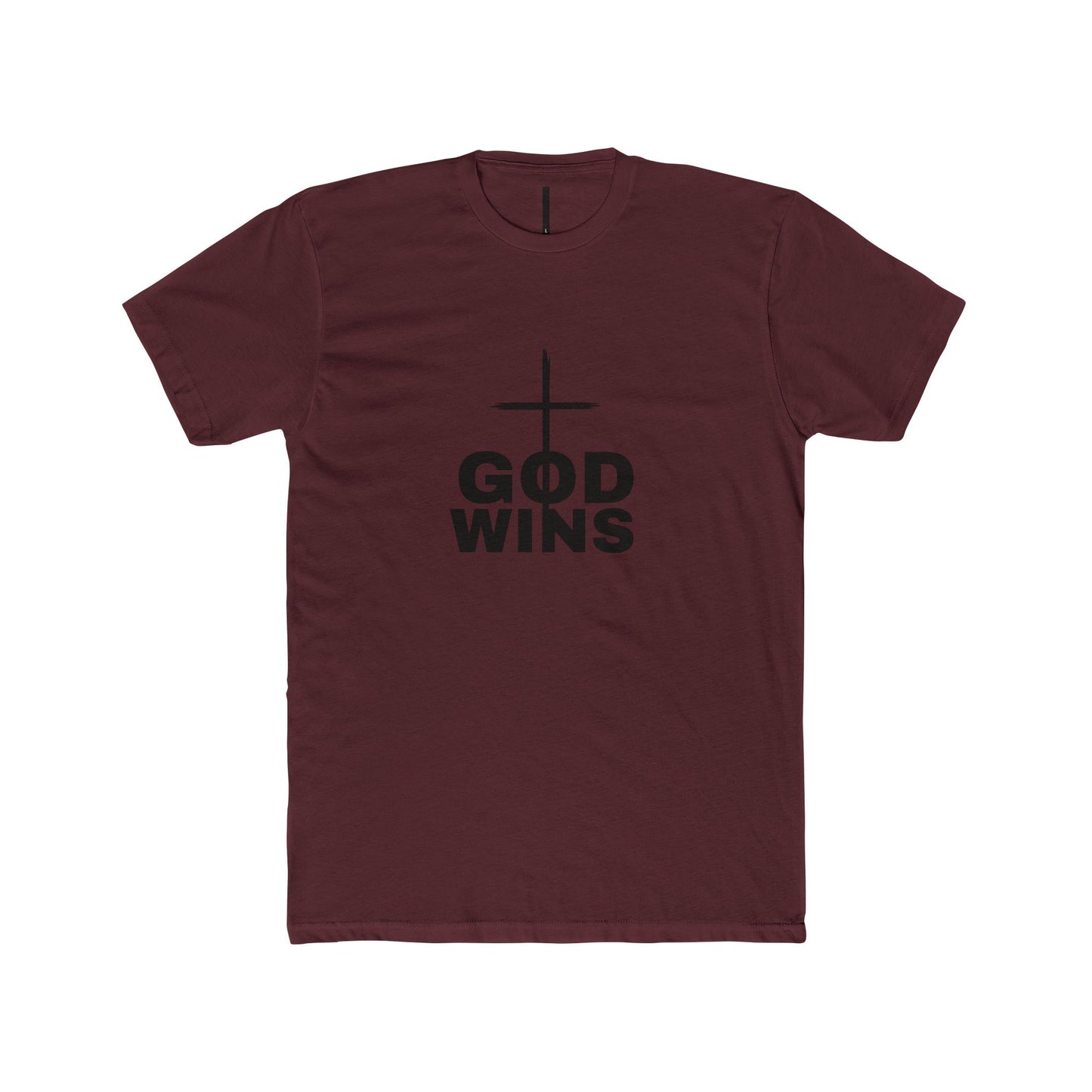 Faith-Inspired Unisex Crew Tee - God Wins Shirt, Christian T-Shirt, Inspirational Outfit, Religious Gift, Casual Wear