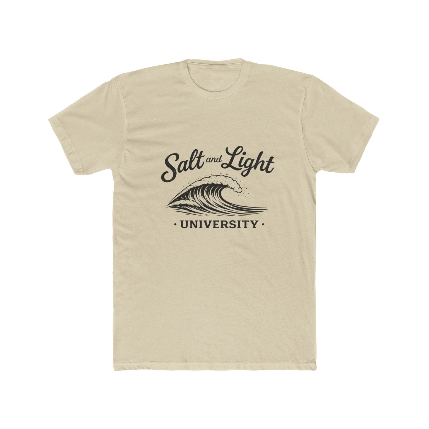 Salt and Light University T-Shirt – Vintage Coastal Wave Campus Tee
