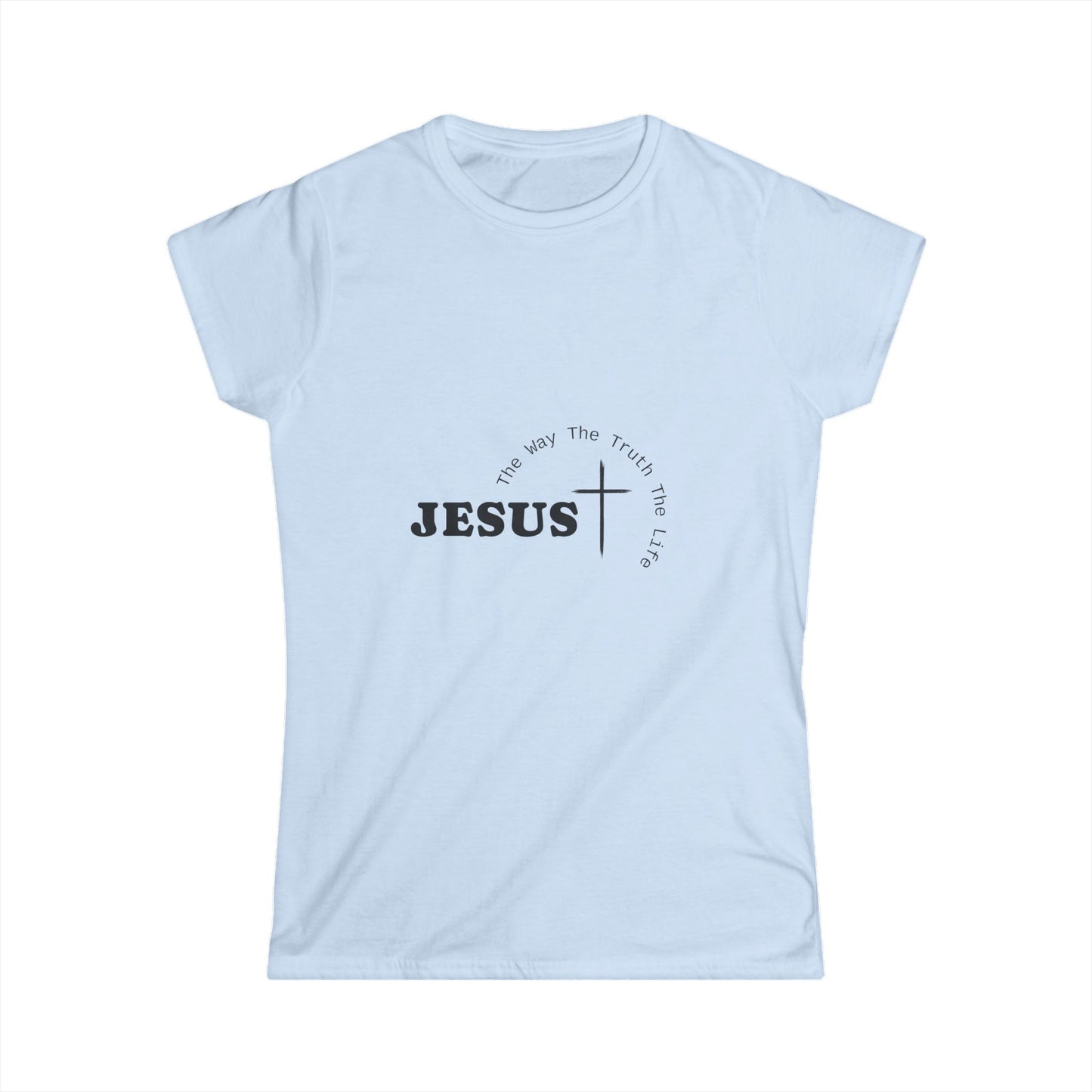 Women's Softstyle Cute Tee - Jesus, The Way, The Truth, The Life