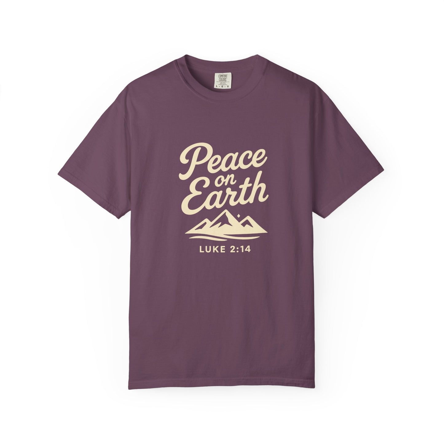 Peace on Earth - Beige Copy, Unisex Garment-Dyed T-Shirt, comfort T-Shirt