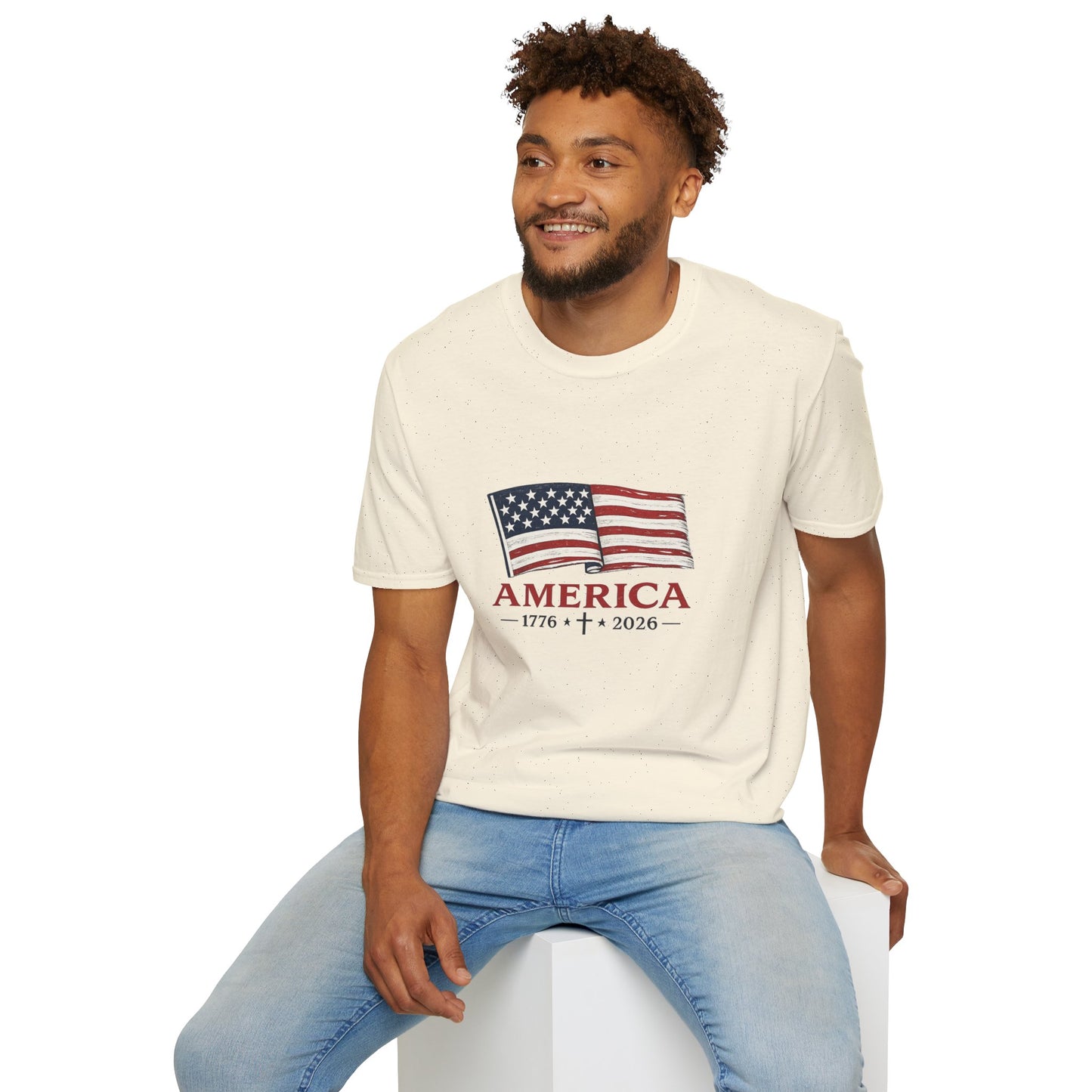 America 1776‑2026 Flag Graphic T-Shirt - Unisex