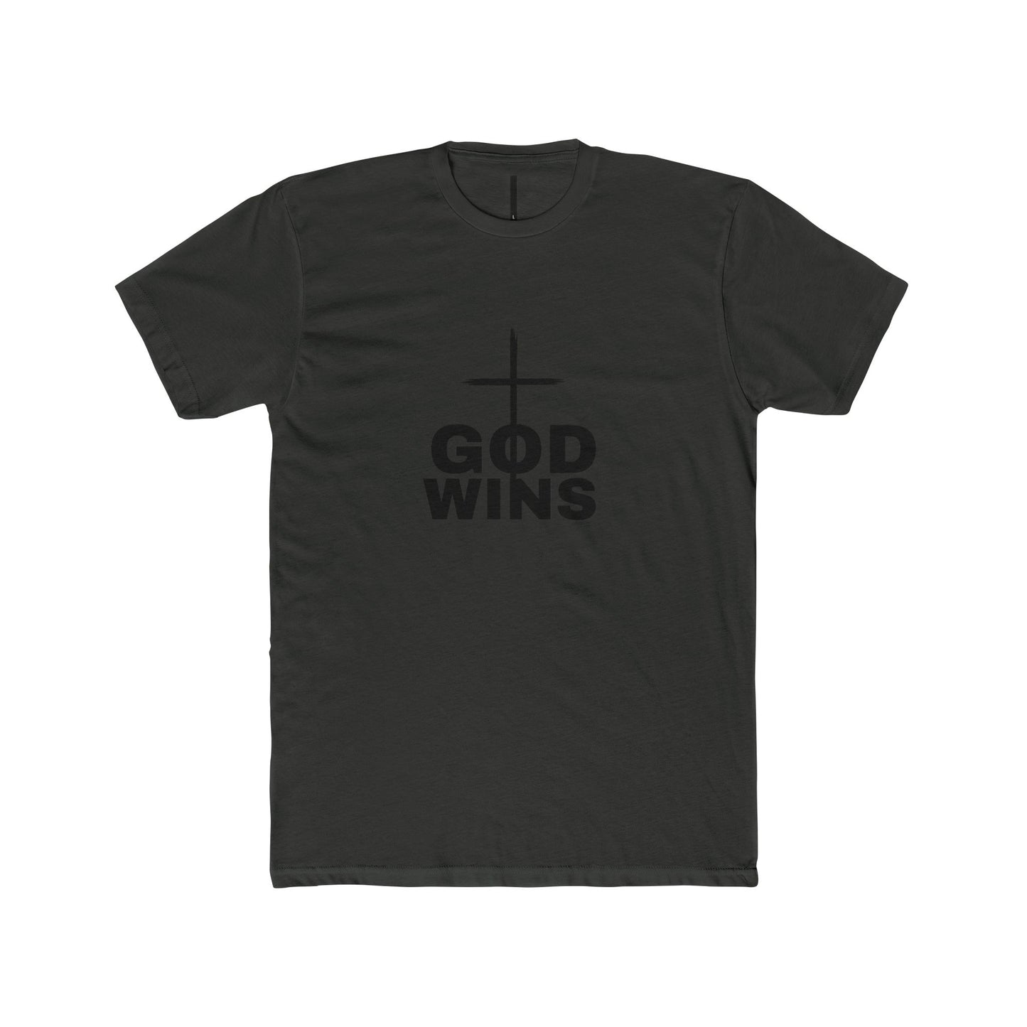 Faith-Inspired Unisex Crew Tee - God Wins Shirt, Christian T-Shirt, Inspirational Outfit, Religious Gift, Casual Wear