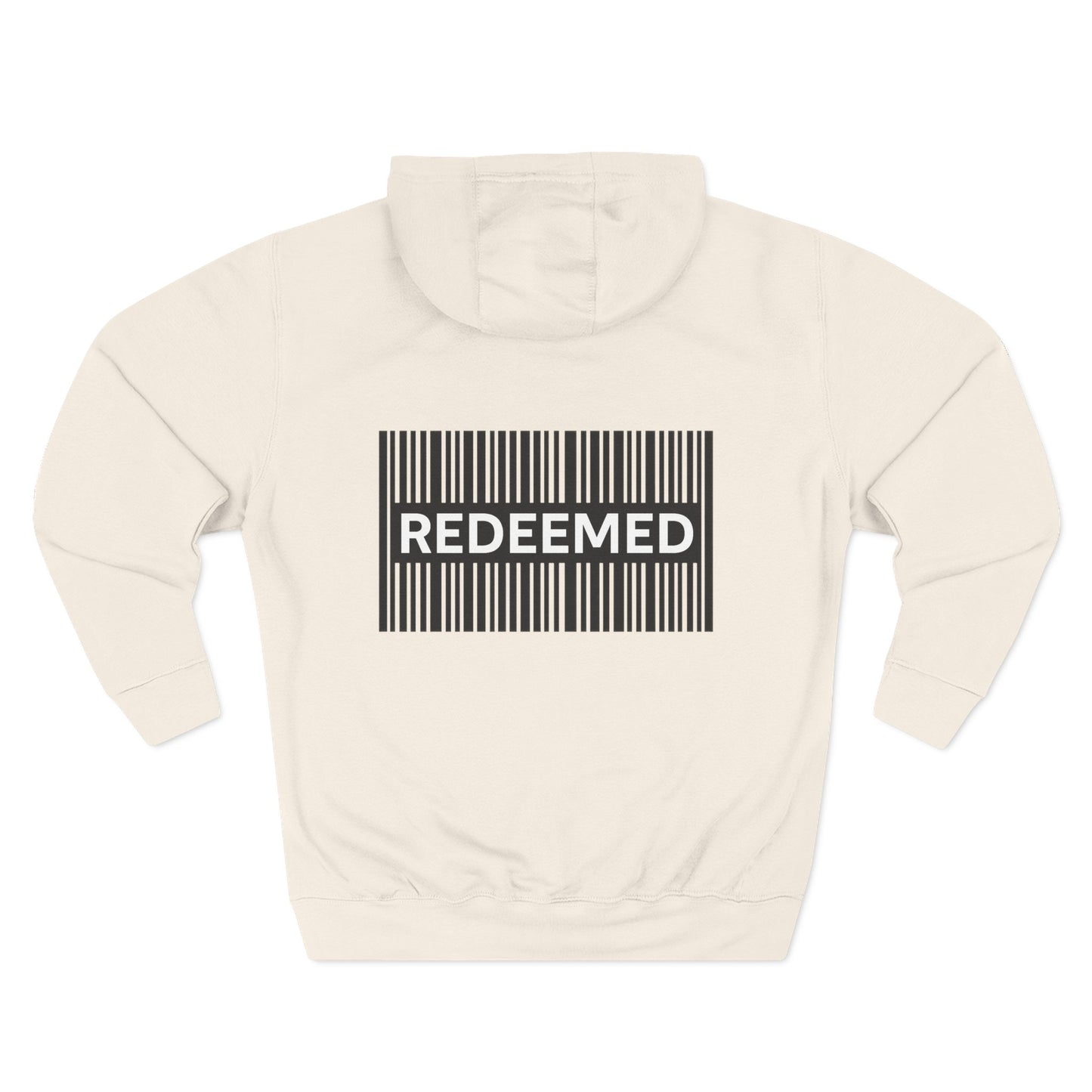 Redeemed Barcode Hoodie — Christian Faith Graphic Sweatshirt