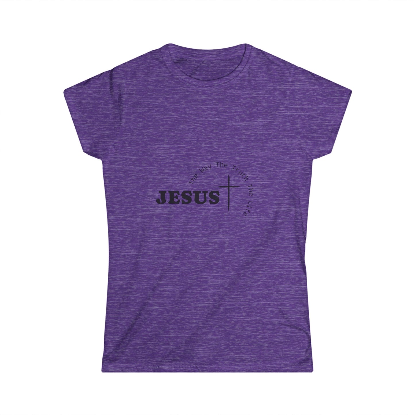 Women's Softstyle Cute Tee - Jesus, The Way, The Truth, The Life
