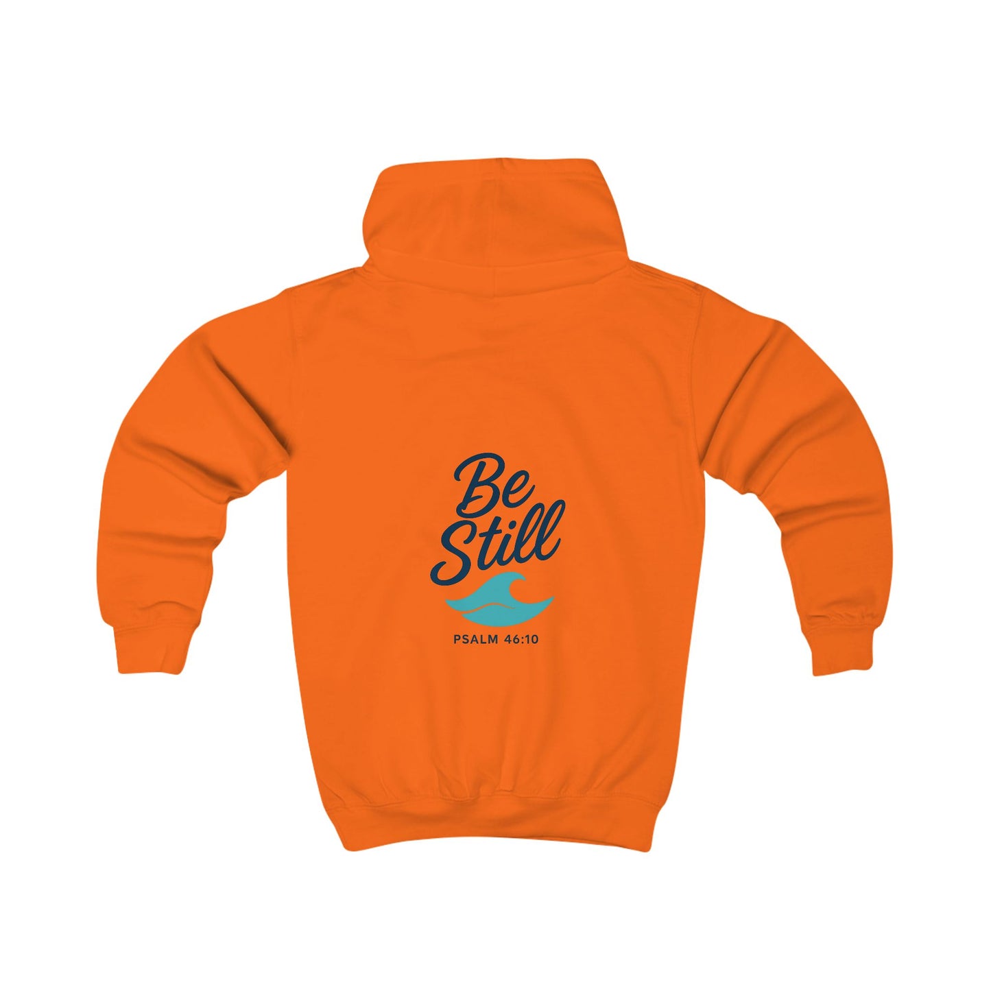 Kids Hoodie with 'Be Still' Wave Design - Relaxed Vibe, Perfect for Playtime, Gifts for Birthdays, Holidays, Spiritual Events