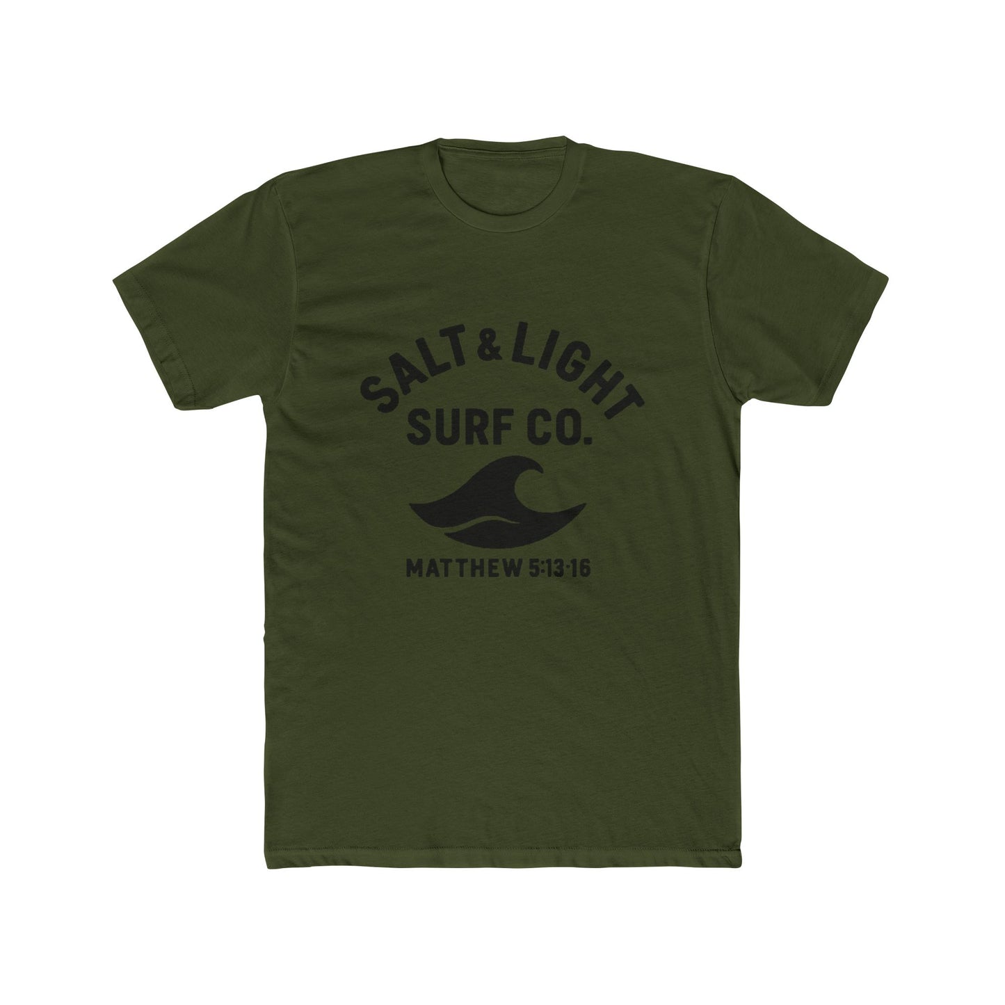 Salt & Light Surf Co. T‑Shirt Blk Front copy — Matthew 5:13-16 Christian Surf Tee
