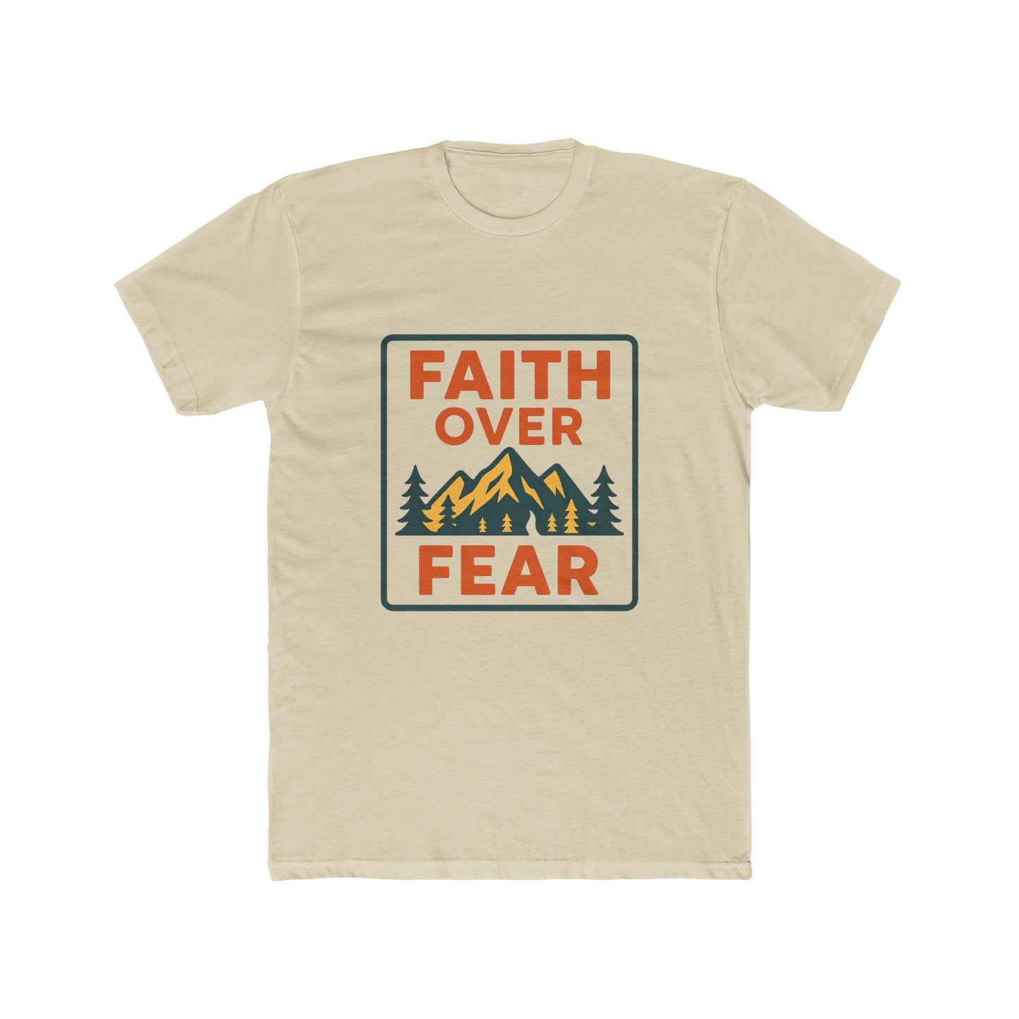 Faith Over Fear Graphic Tee — Outdoor Mountain Christian T-Shirt