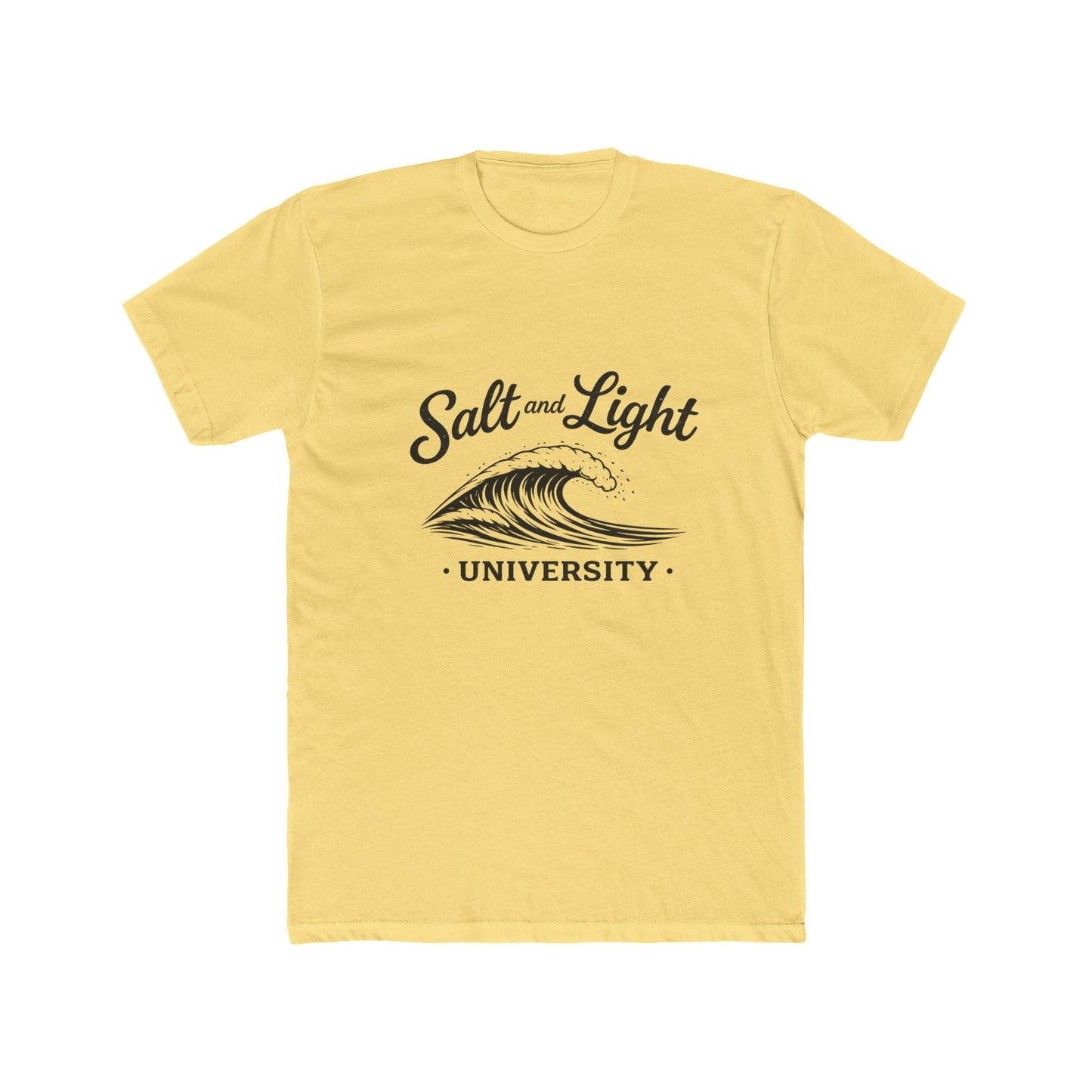 Salt and Light University T-Shirt – Vintage Coastal Wave Campus Tee