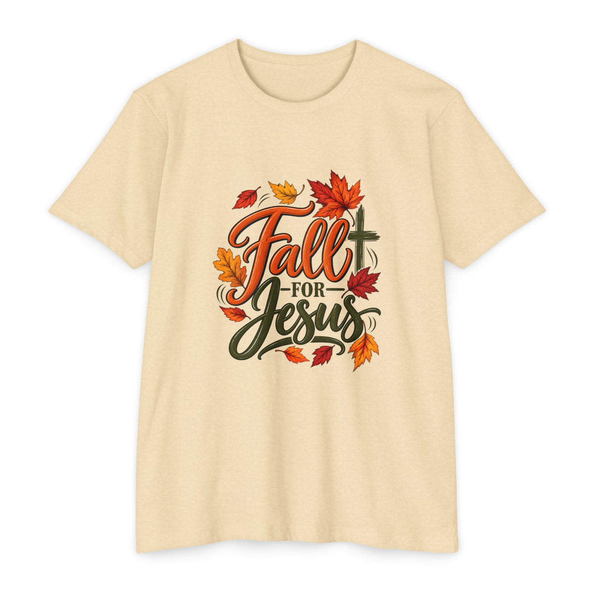 Fall for Jesus T-Shirt — Autumn Leaves Christian Tee