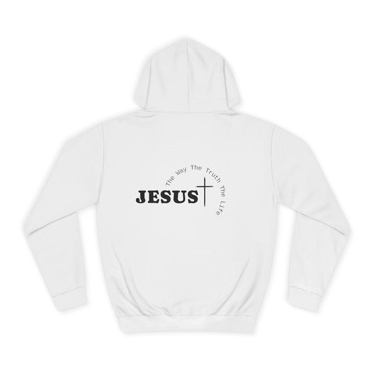 Unisex College Hoodie with 'JESUS' The Way The Truth The Life, Faith-inspired, Casual Religion Apparel, Graduation Gift for Students, Youth and [...]