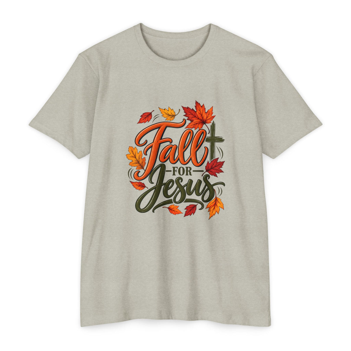 Fall for Jesus T-Shirt — Autumn Leaves Christian Tee